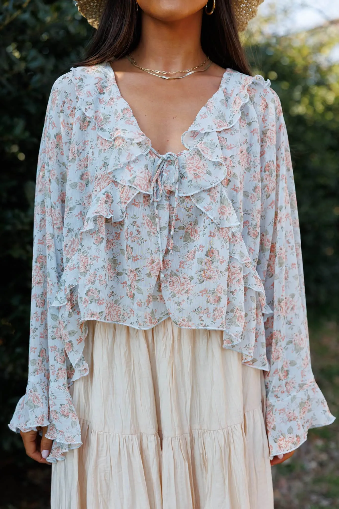 Sweet Grace Ruffle Top sold by LANE 201 product image thumbnail 2
