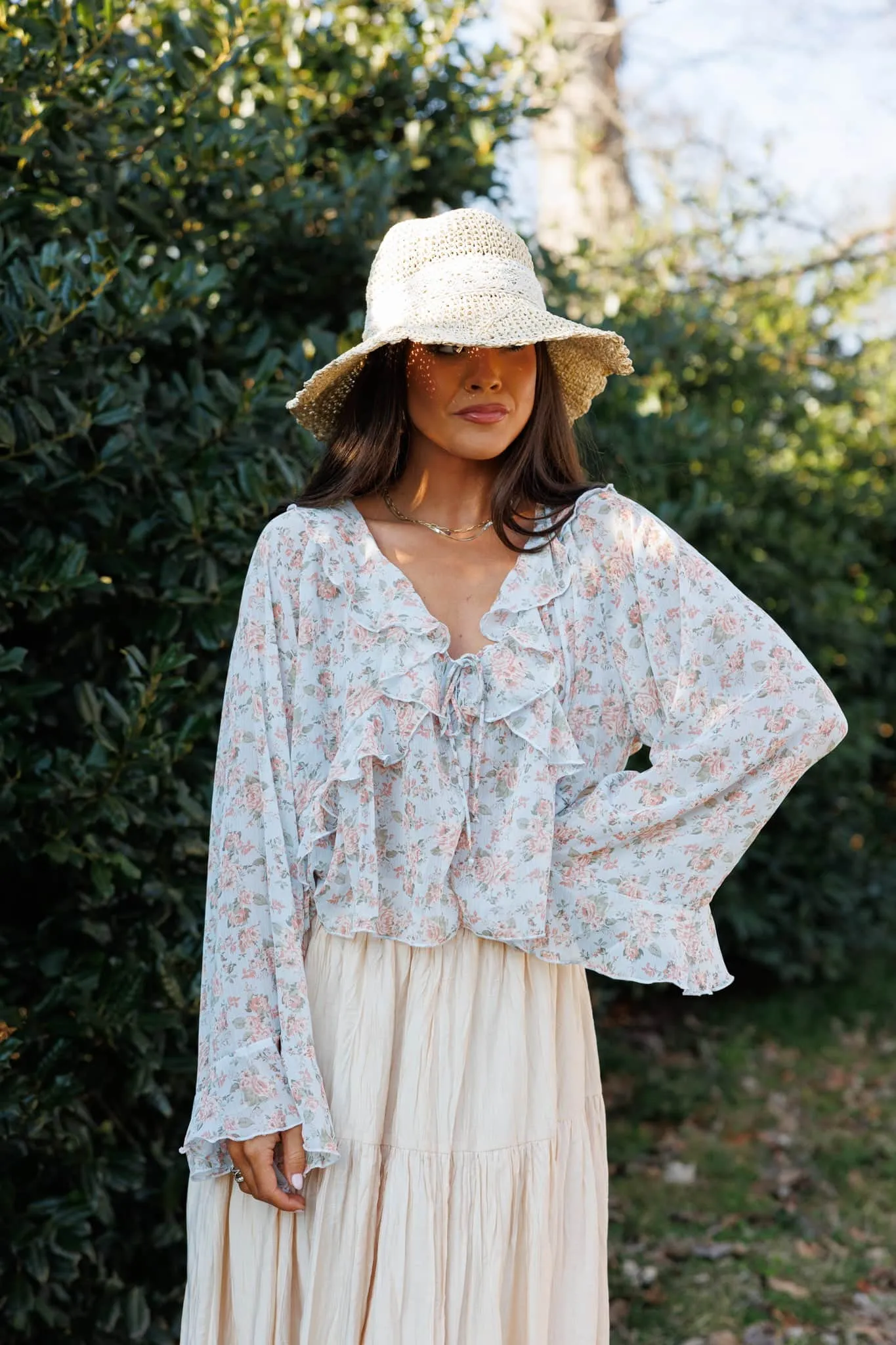Sweet Grace Ruffle Top sold by LANE 201 product image thumbnail 5