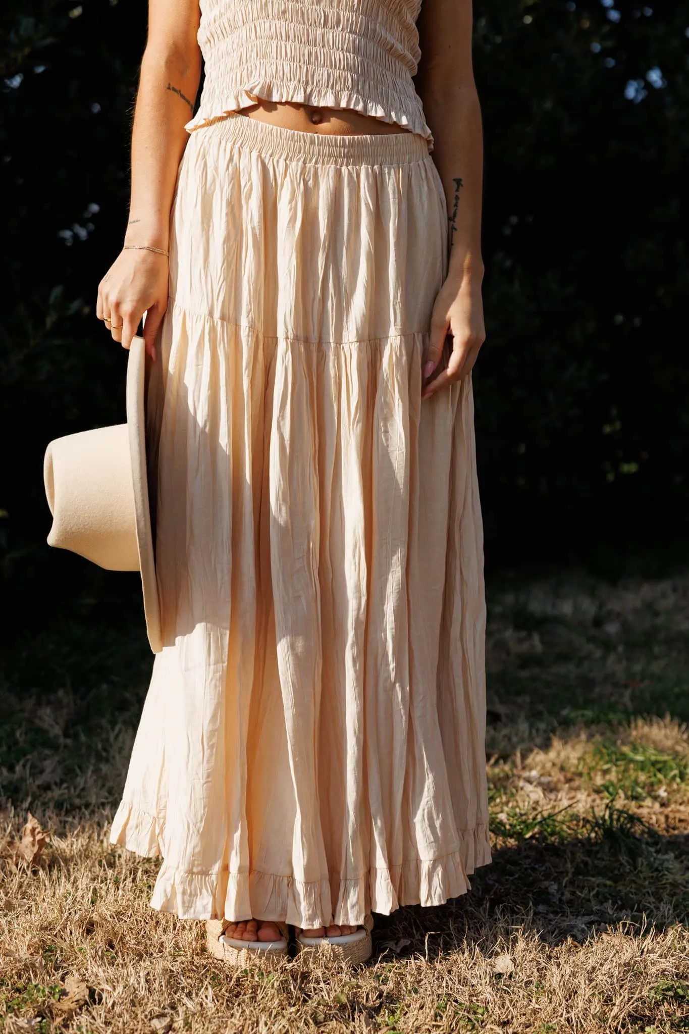 Golden Meadow Skirt sold by LANE 201