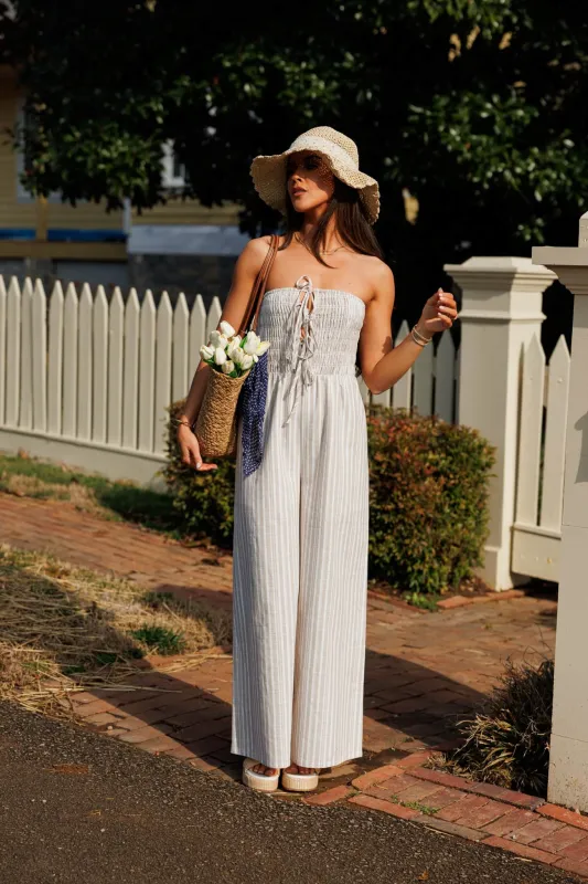 Linen Lane Jumpsuit made by LANE 201