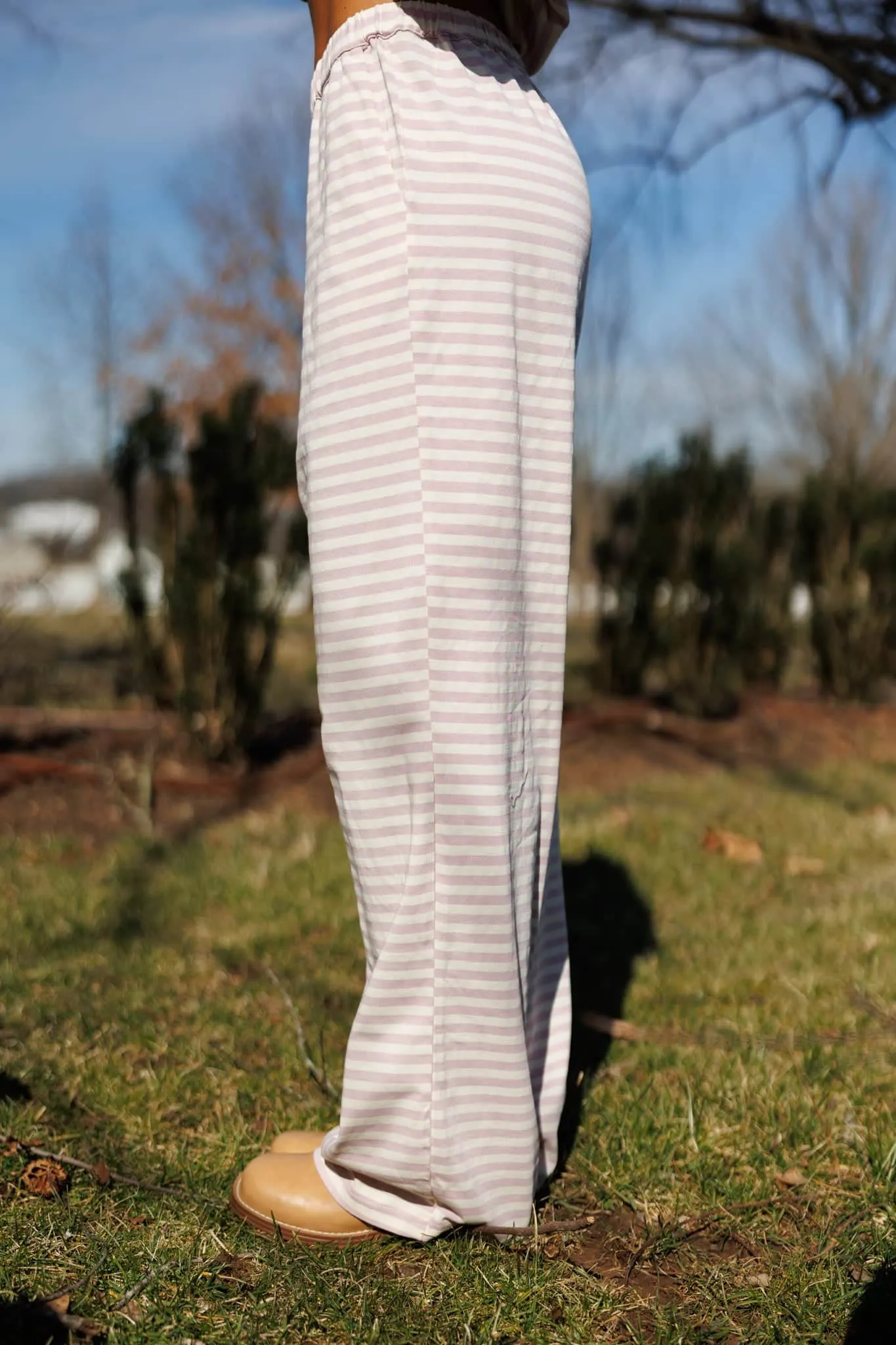 Porchlight Pink Striped Pants sold by LANE 201 product image thumbnail 4
