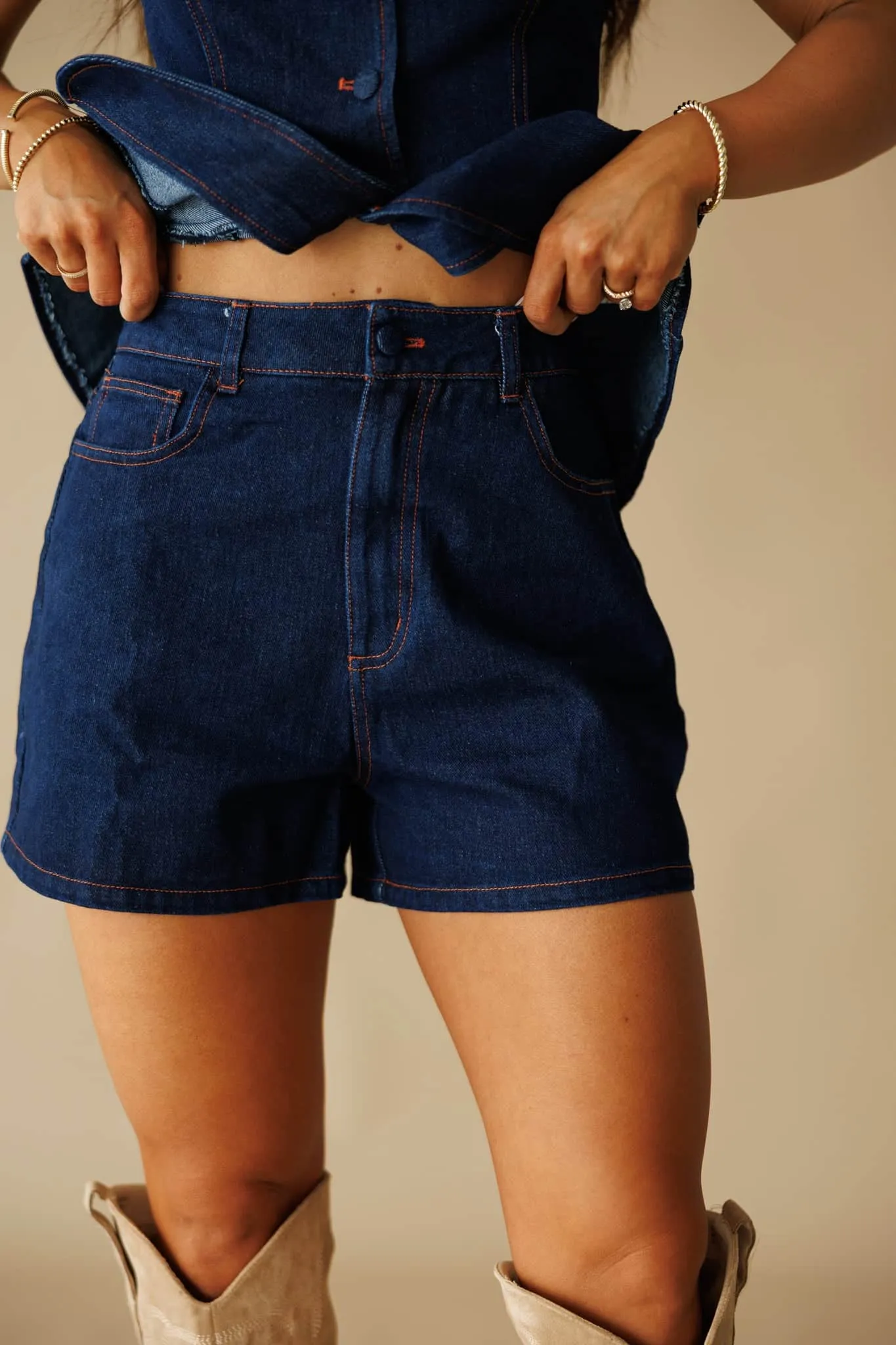 Encore Nights Denim Shorts sold by LANE 201