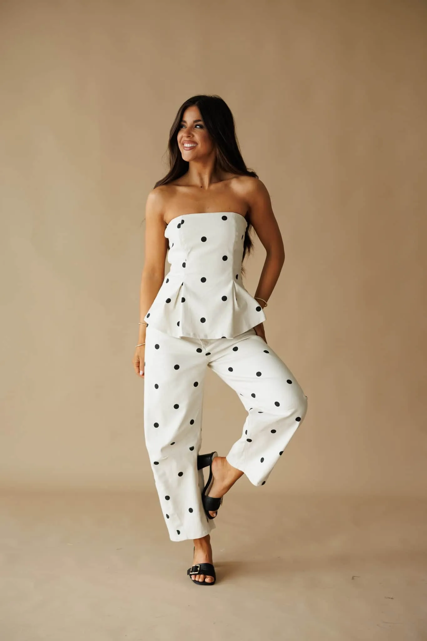 Ivory Polka Dot Top sold by LANE 201 product image thumbnail 5