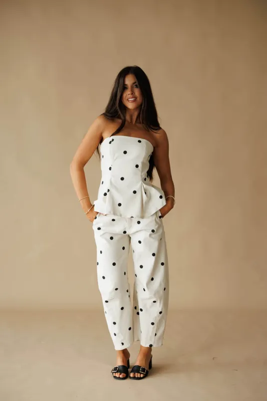 Ivory Polka Dot Top made by Klesis