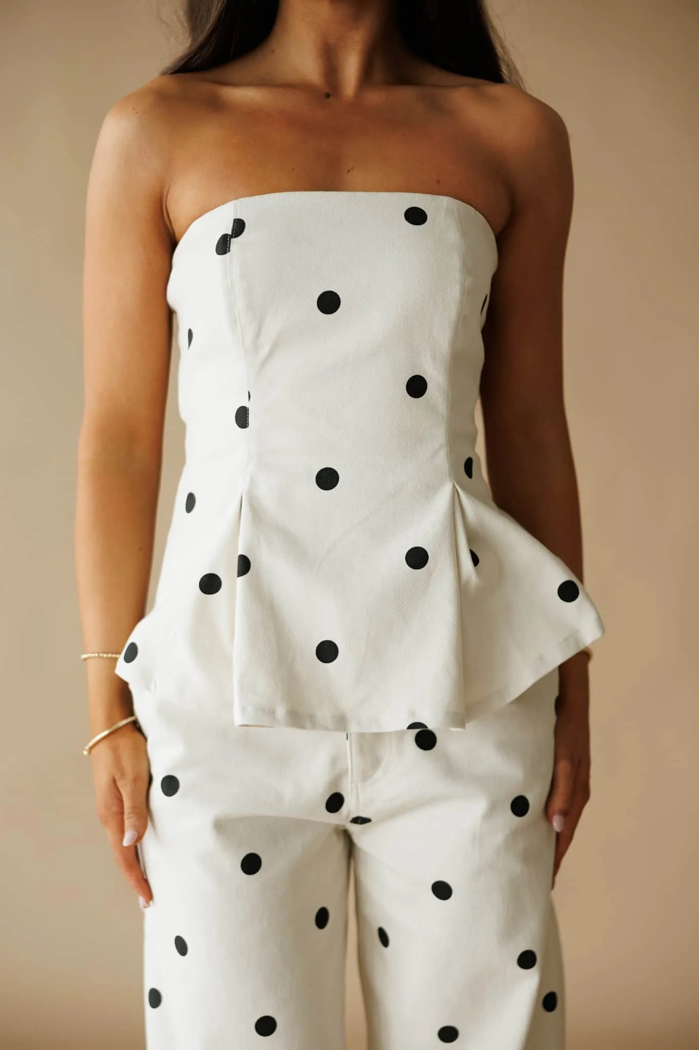 Ivory Polka Dot Top sold by LANE 201 product image thumbnail 4