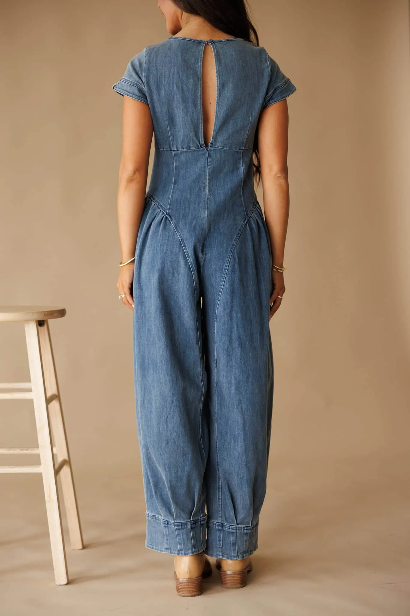 Stevie Denim Jumpsuit sold by LANE 201 product image thumbnail 2