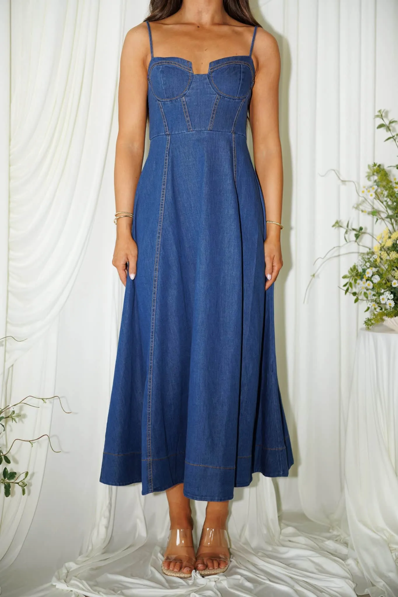 Denim Debut Dress sold by LANE 201 product image thumbnail 2