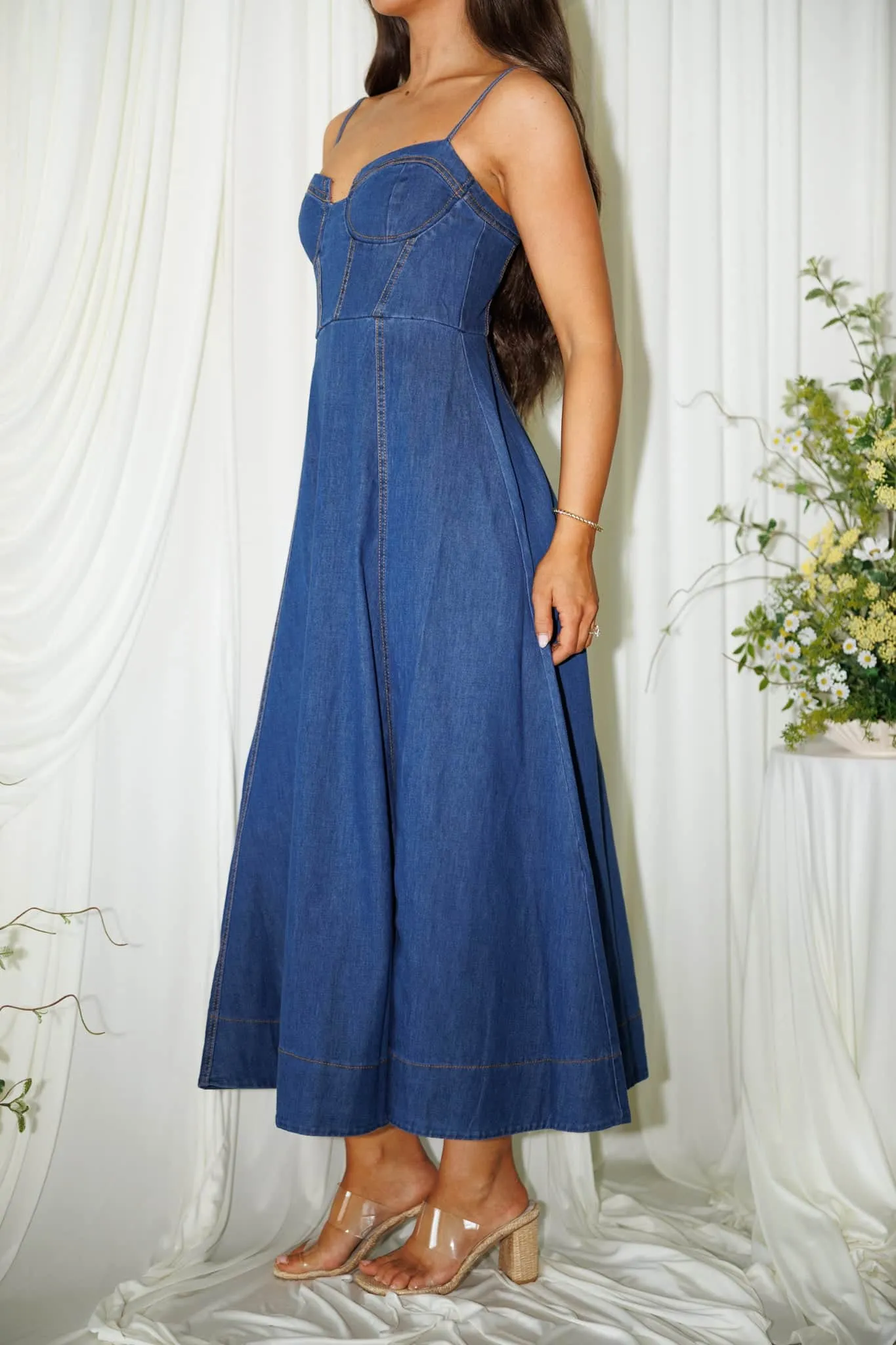 Denim Debut Dress sold by LANE 201 product image thumbnail 5