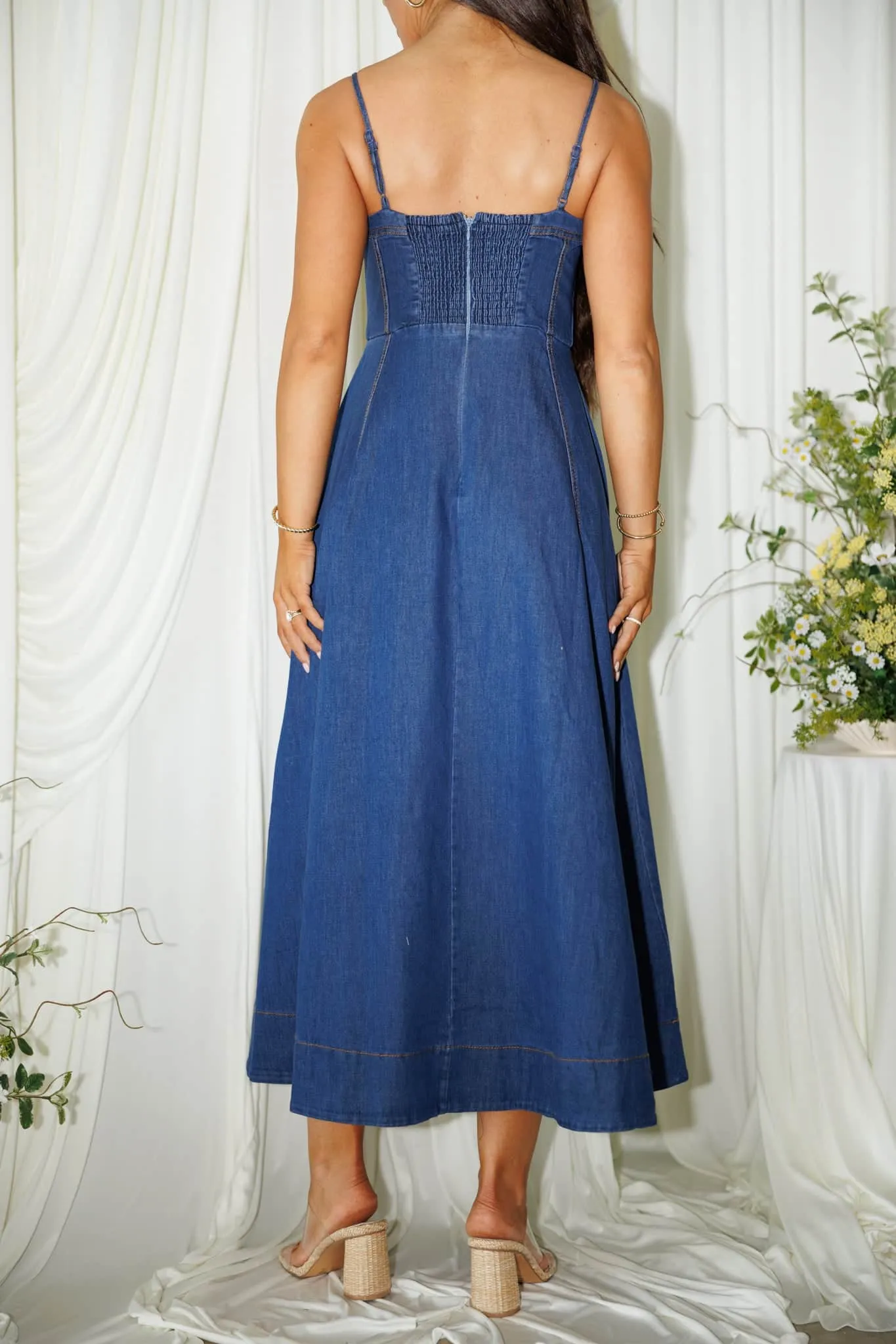 Denim Debut Dress sold by LANE 201 product image thumbnail 4