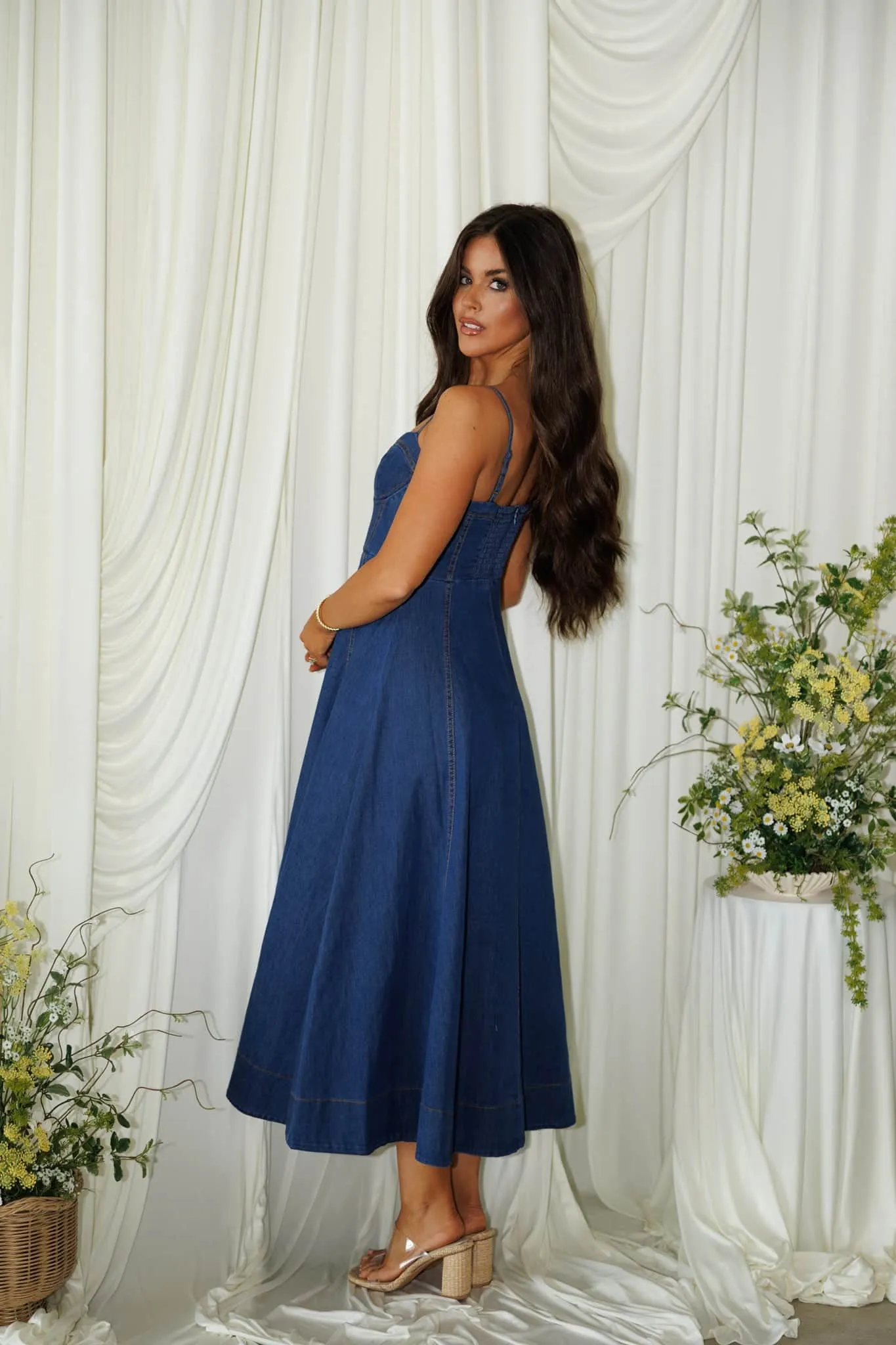 Denim Debut Dress sold by LANE 201 product image thumbnail 3