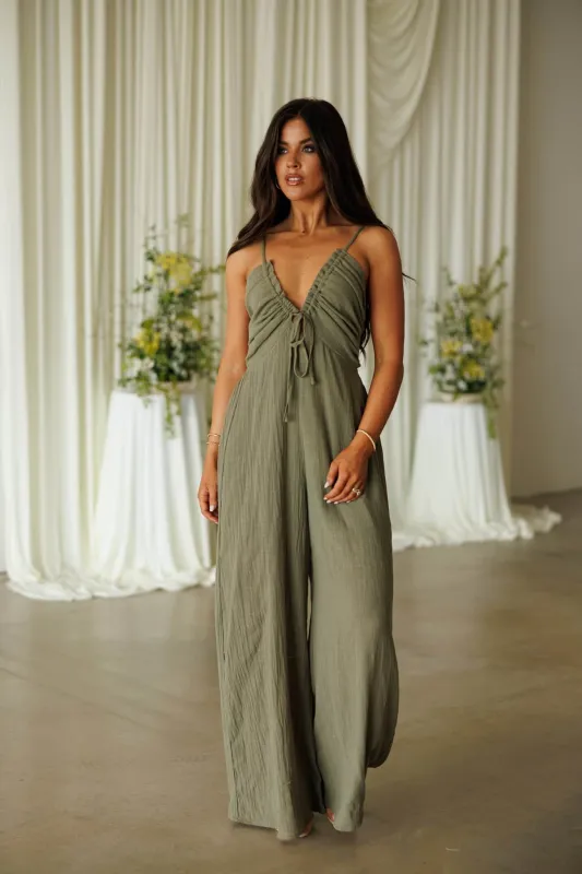[Pre-Order!] Olive Drift Jumpsuit made by Promesa