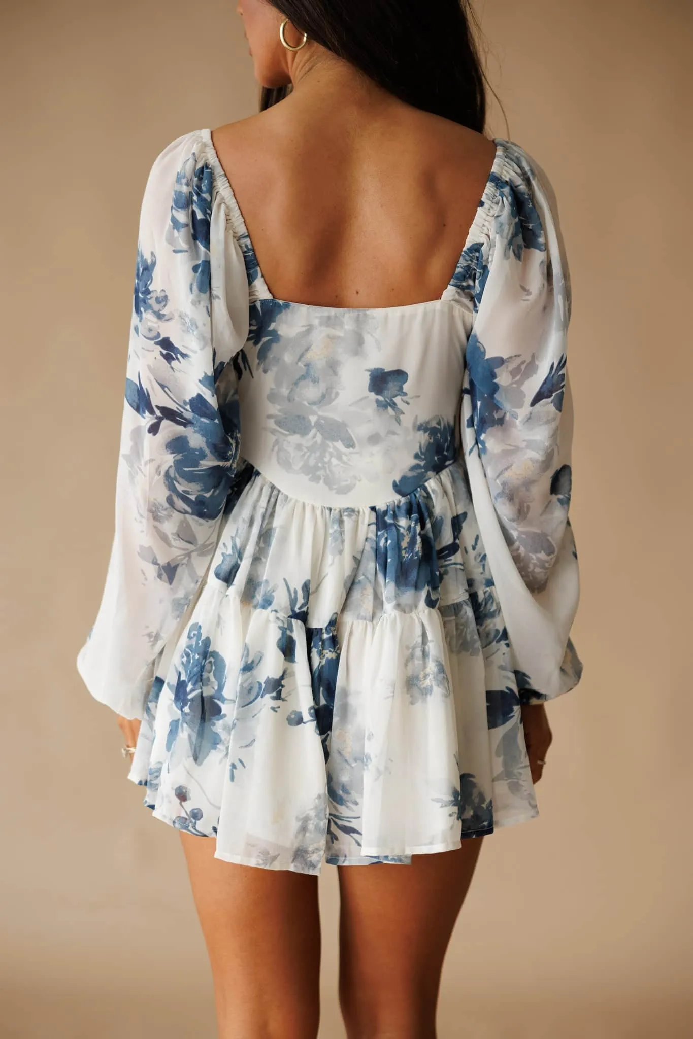 Juliette Floral Chiffon Romper sold by LANE 201 product image thumbnail 2