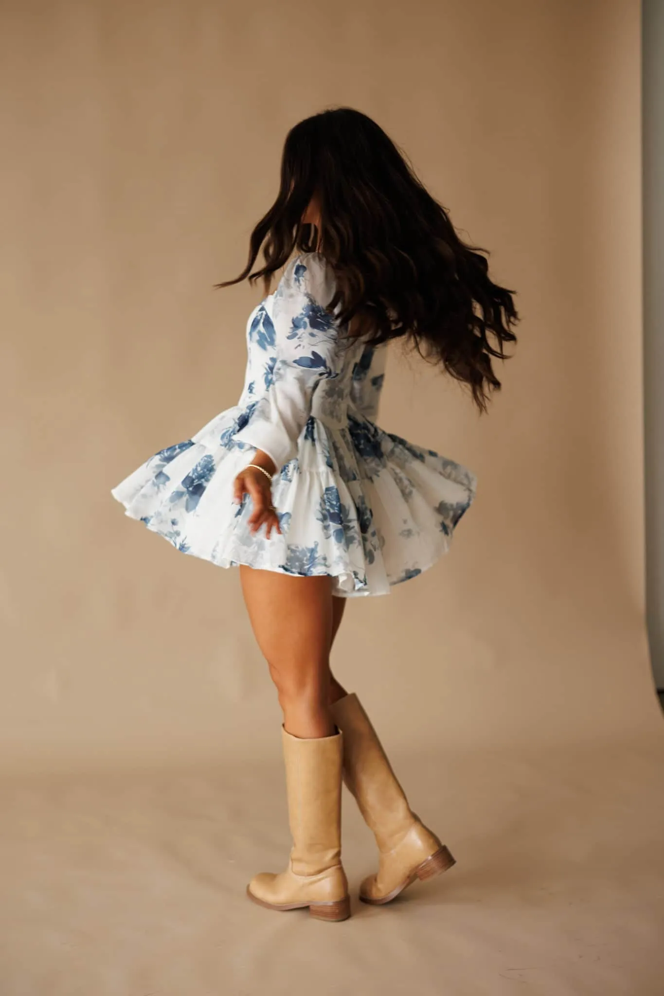 Juliette Floral Chiffon Romper sold by LANE 201 product image thumbnail 5