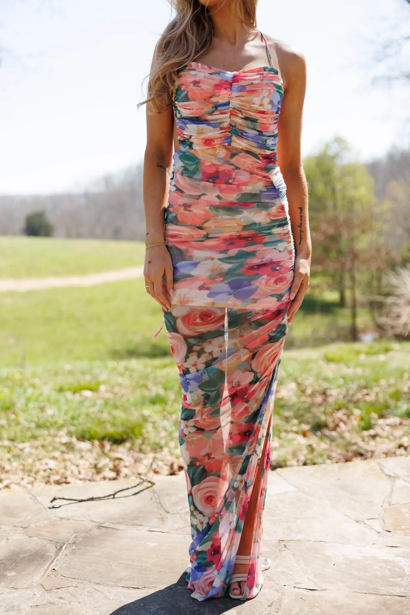Petal Rush Maxi Dress sold by LANE 201 product image thumbnail 4