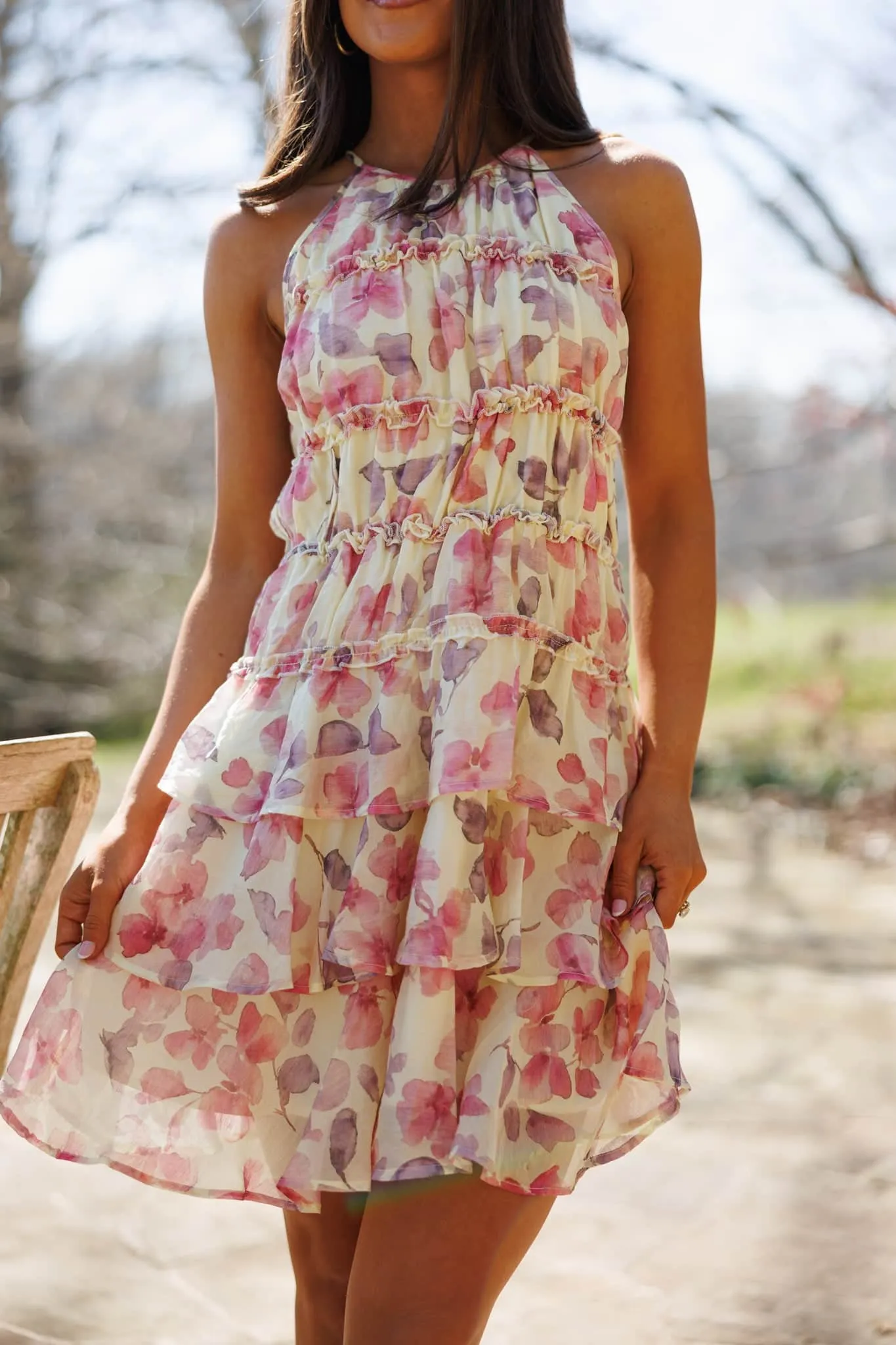 Blushing Bloom Mini Dress sold by LANE 201 product image thumbnail 2