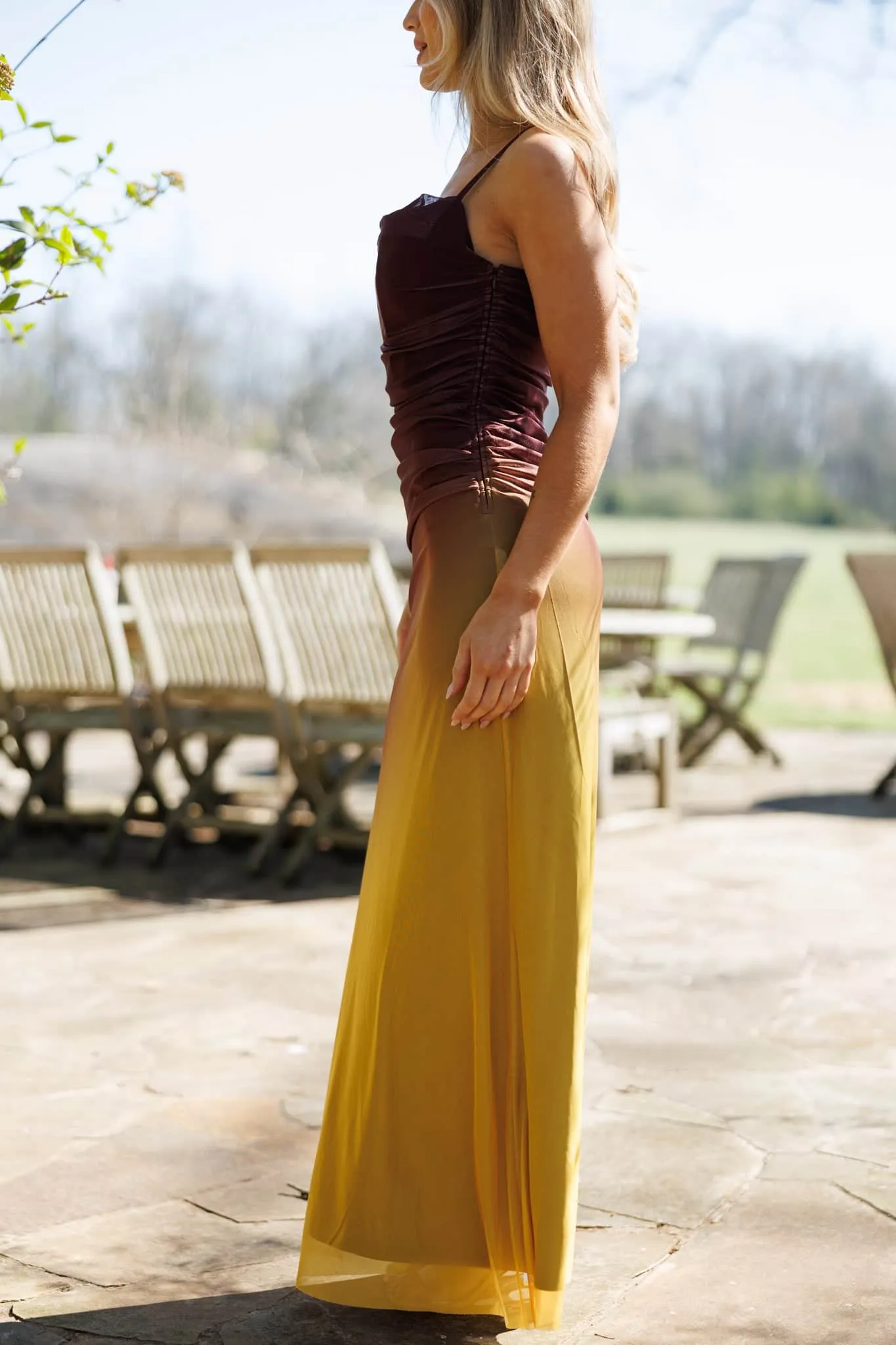 Golden Pour Maxi Dress sold by LANE 201 product image thumbnail 4