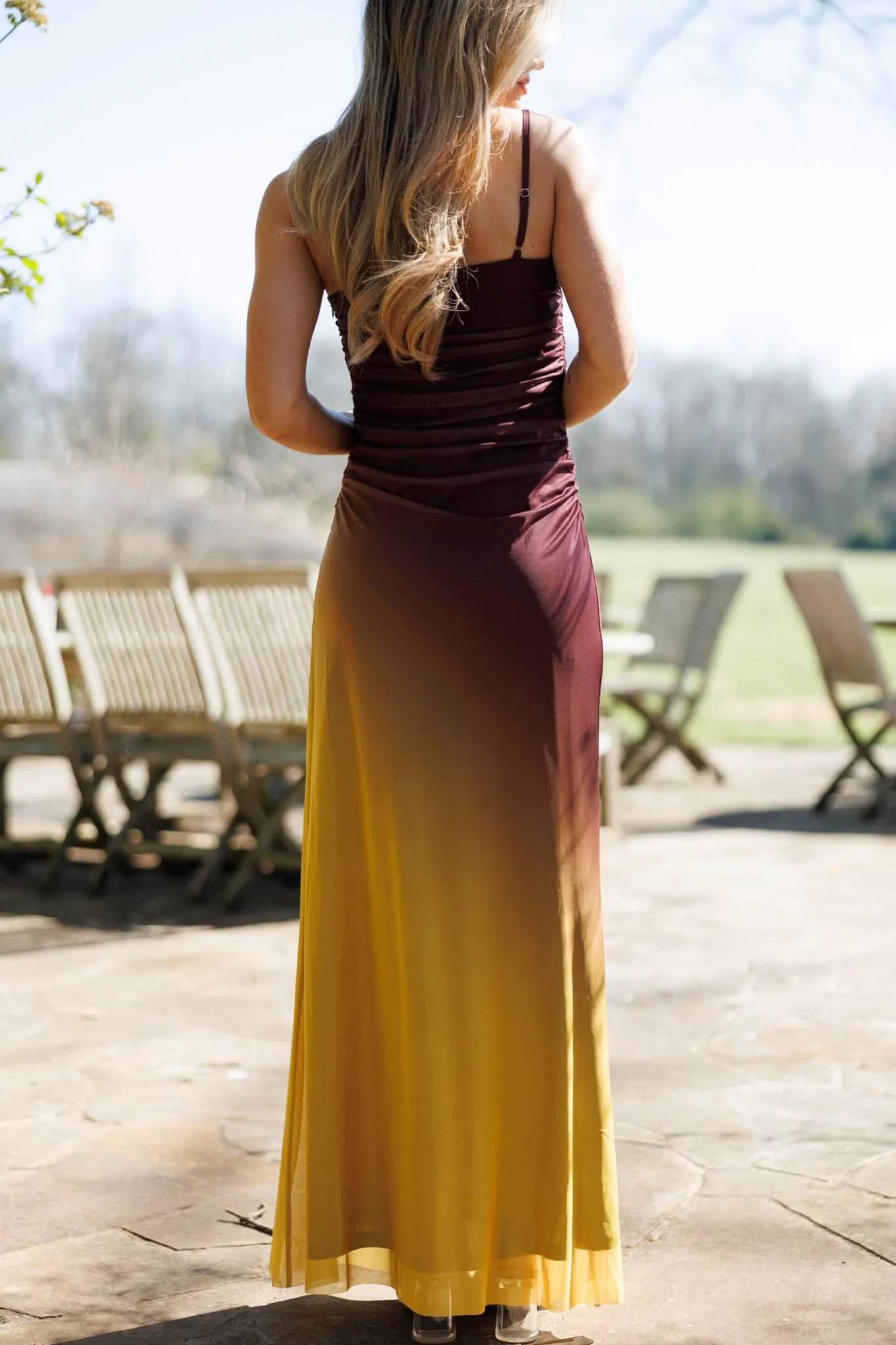 Golden Pour Maxi Dress sold by LANE 201 product image thumbnail 3