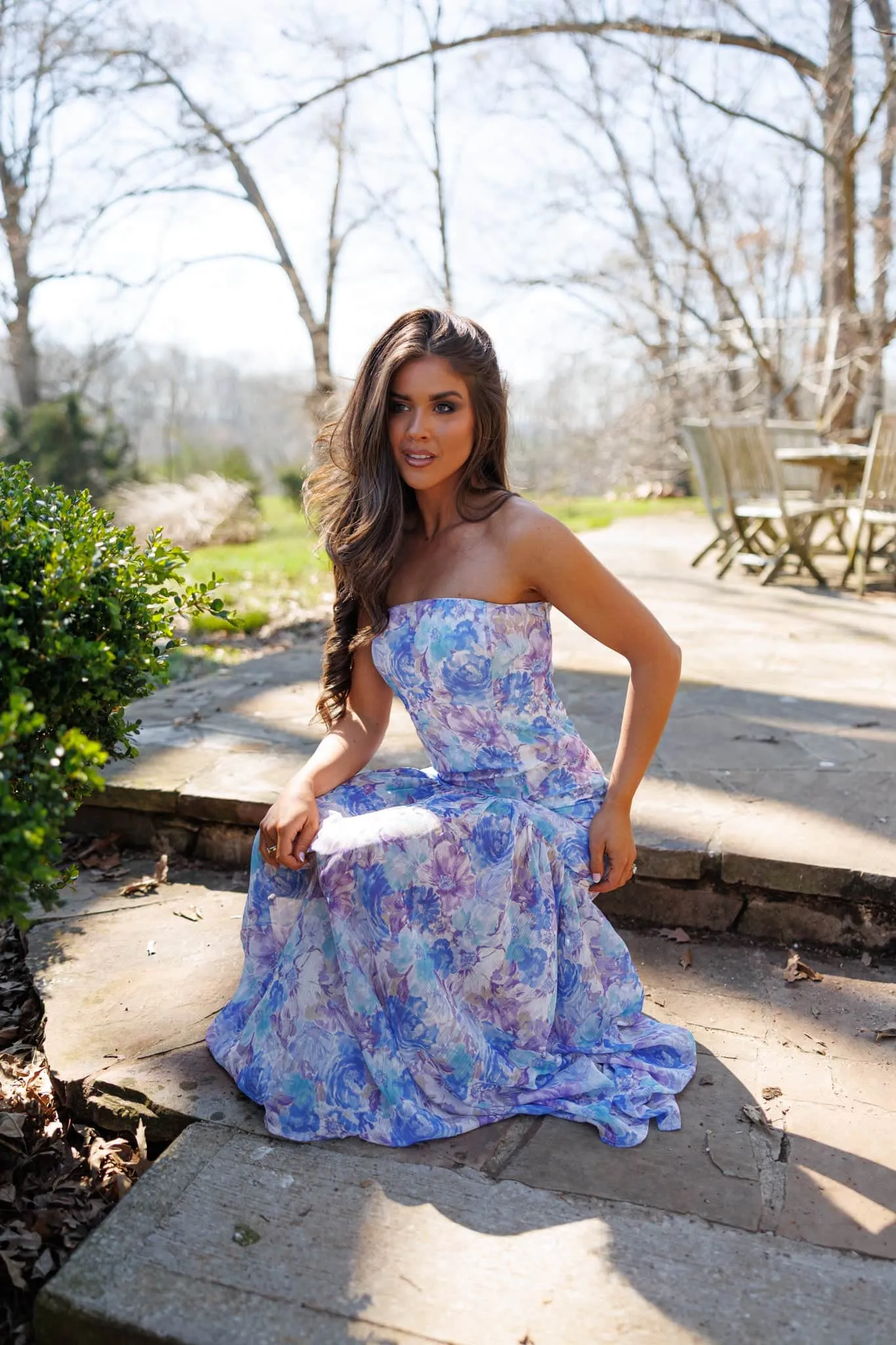 Hydrangea House Maxi Dress sold by LANE 201 product image thumbnail 3