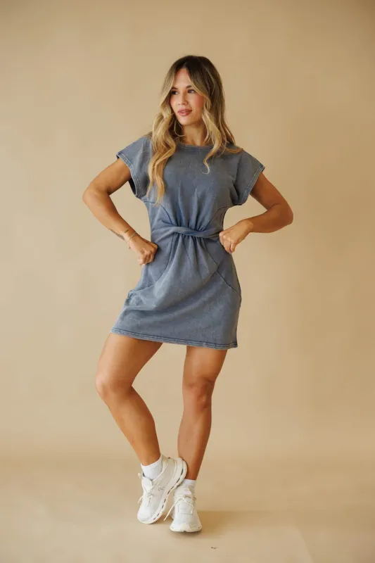Twisted Mineral Wash Dress made by In February