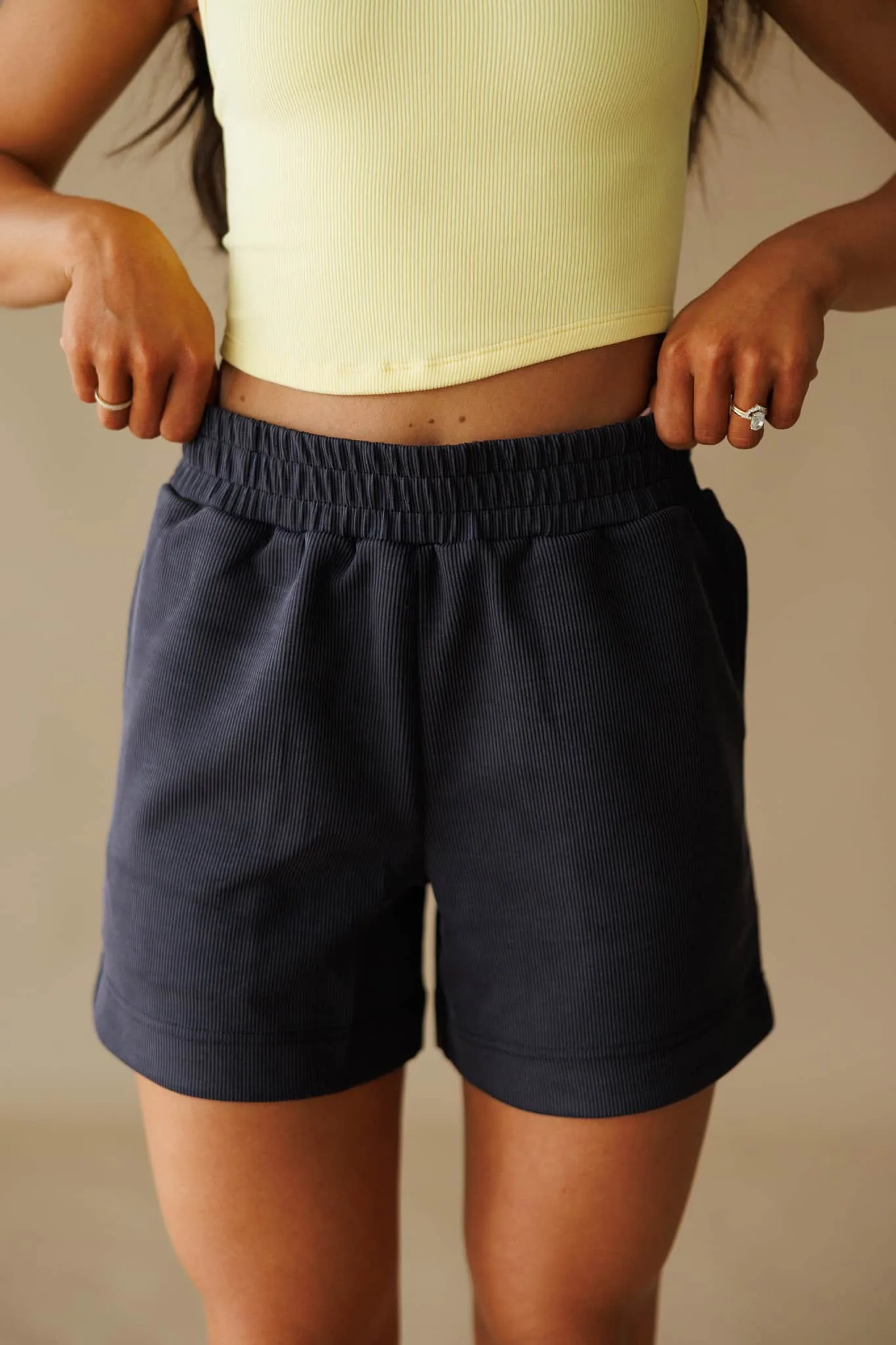 Sand Wash Ribbed Shorts sold by LANE 201
