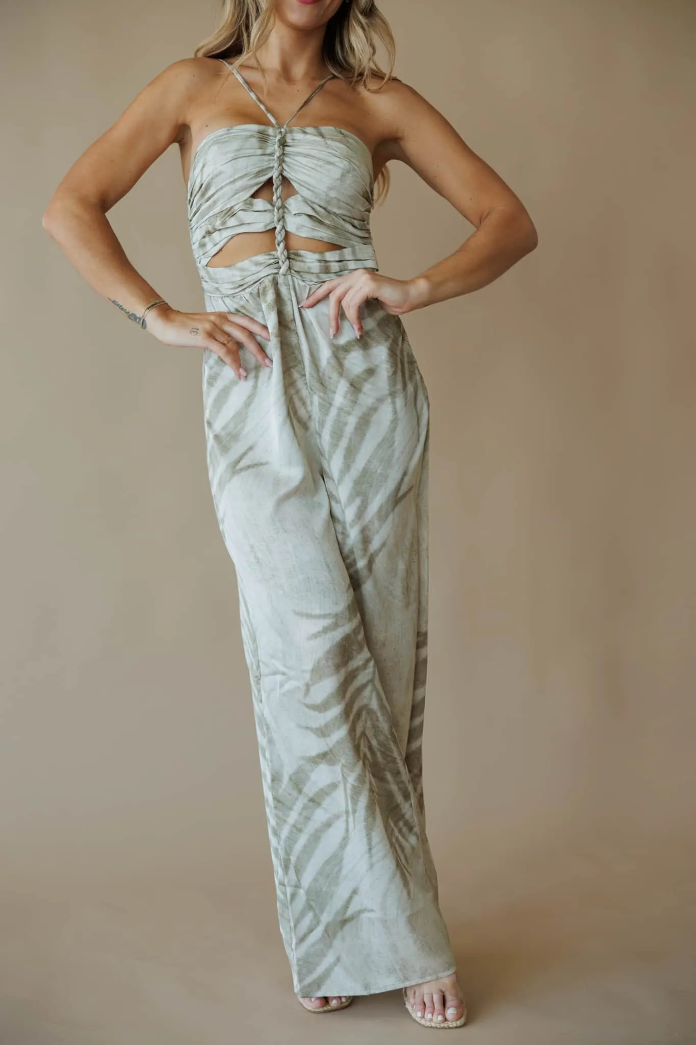 Palm Leaf Jumpsuit sold by LANE 201 product image thumbnail 5