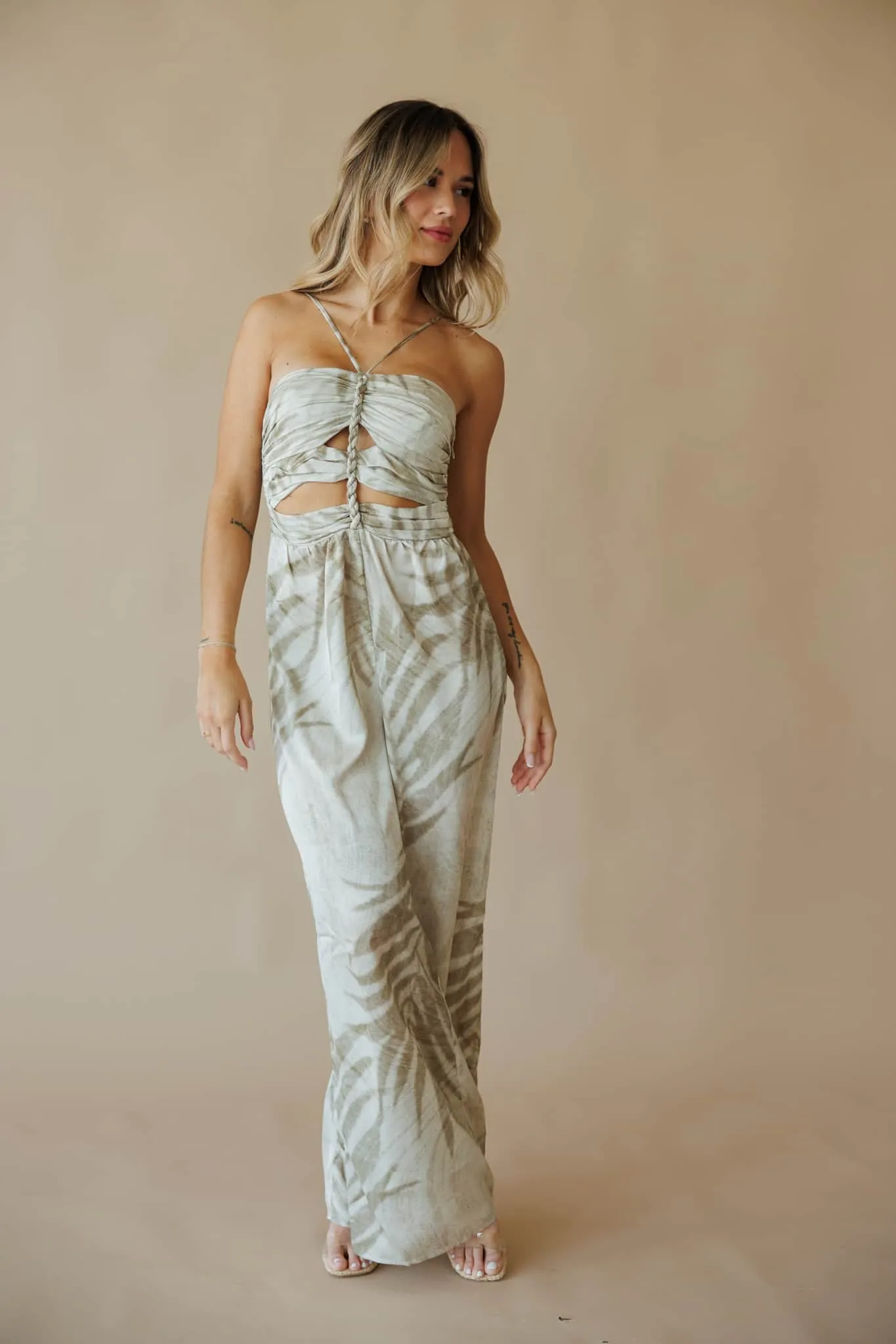 Palm Leaf Jumpsuit sold by LANE 201 product image thumbnail 4
