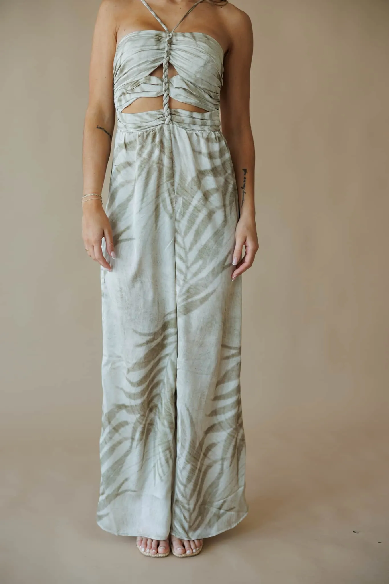 Palm Leaf Jumpsuit sold by LANE 201 product image thumbnail 3