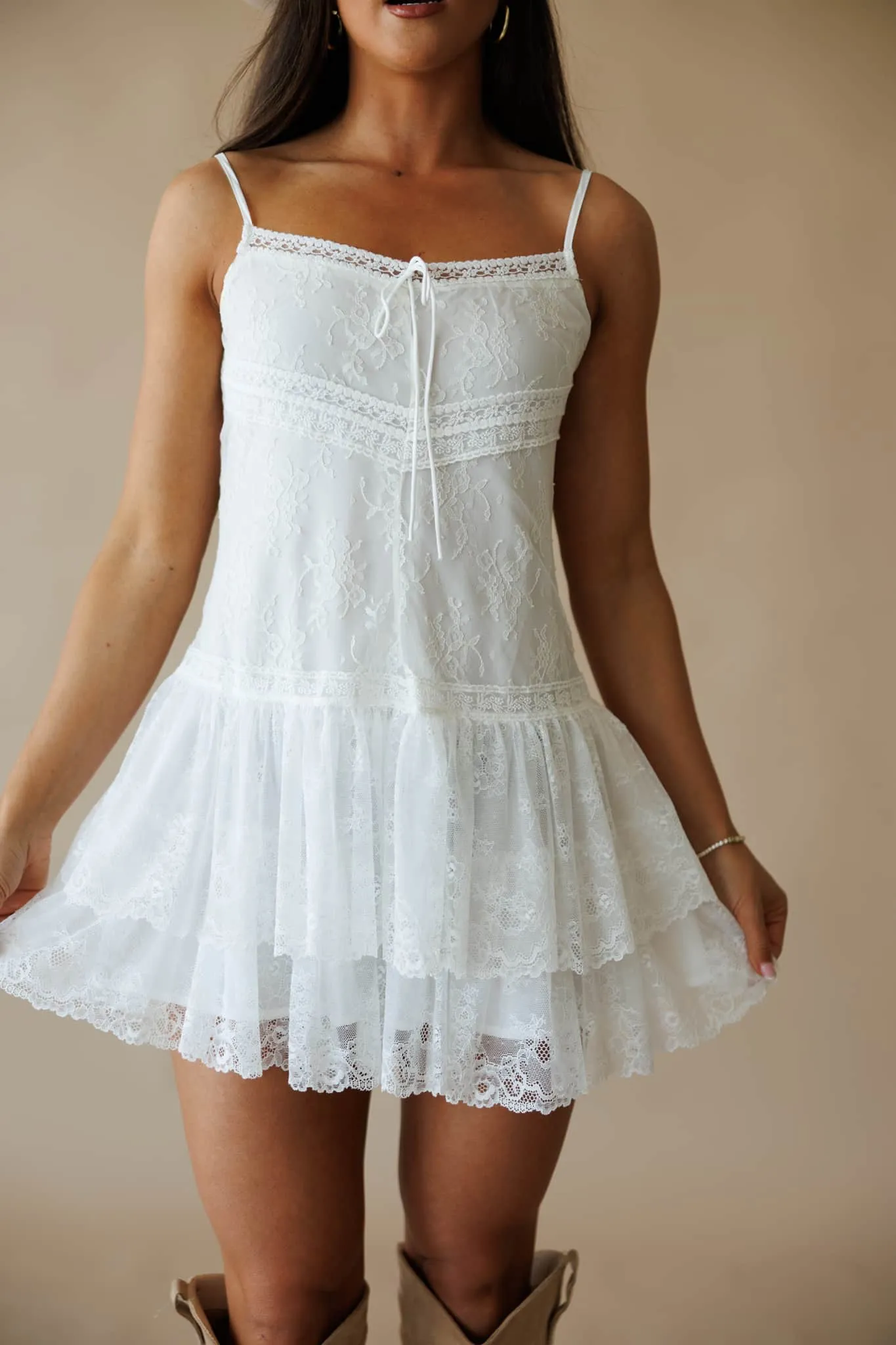 Unwritten Lace Romper sold by LANE 201 product image thumbnail 2
