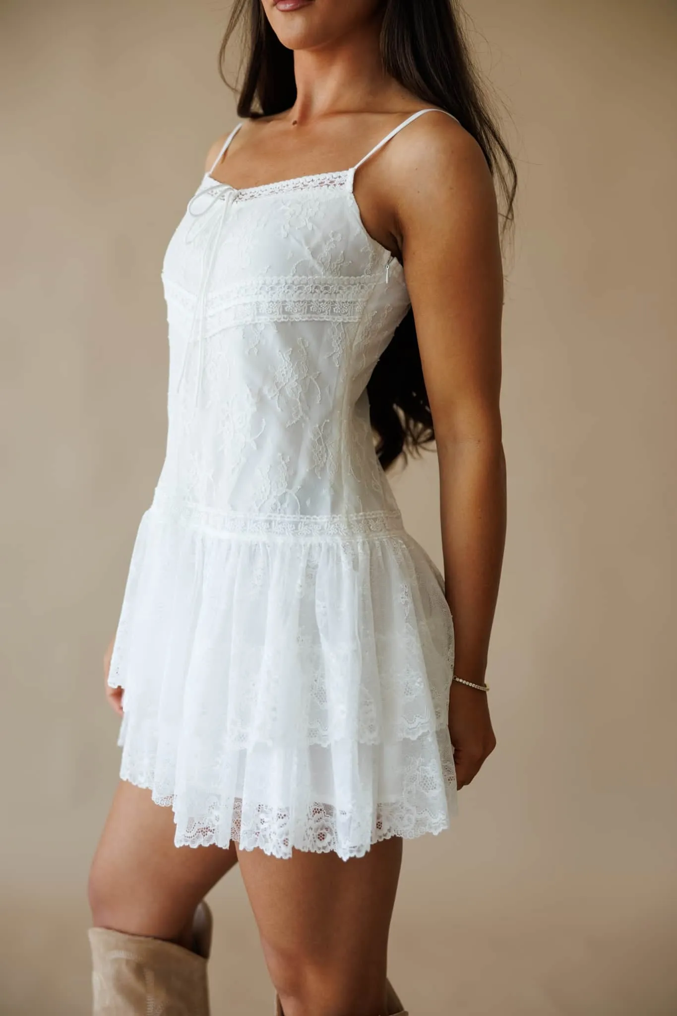 Unwritten Lace Romper sold by LANE 201 product image thumbnail 4