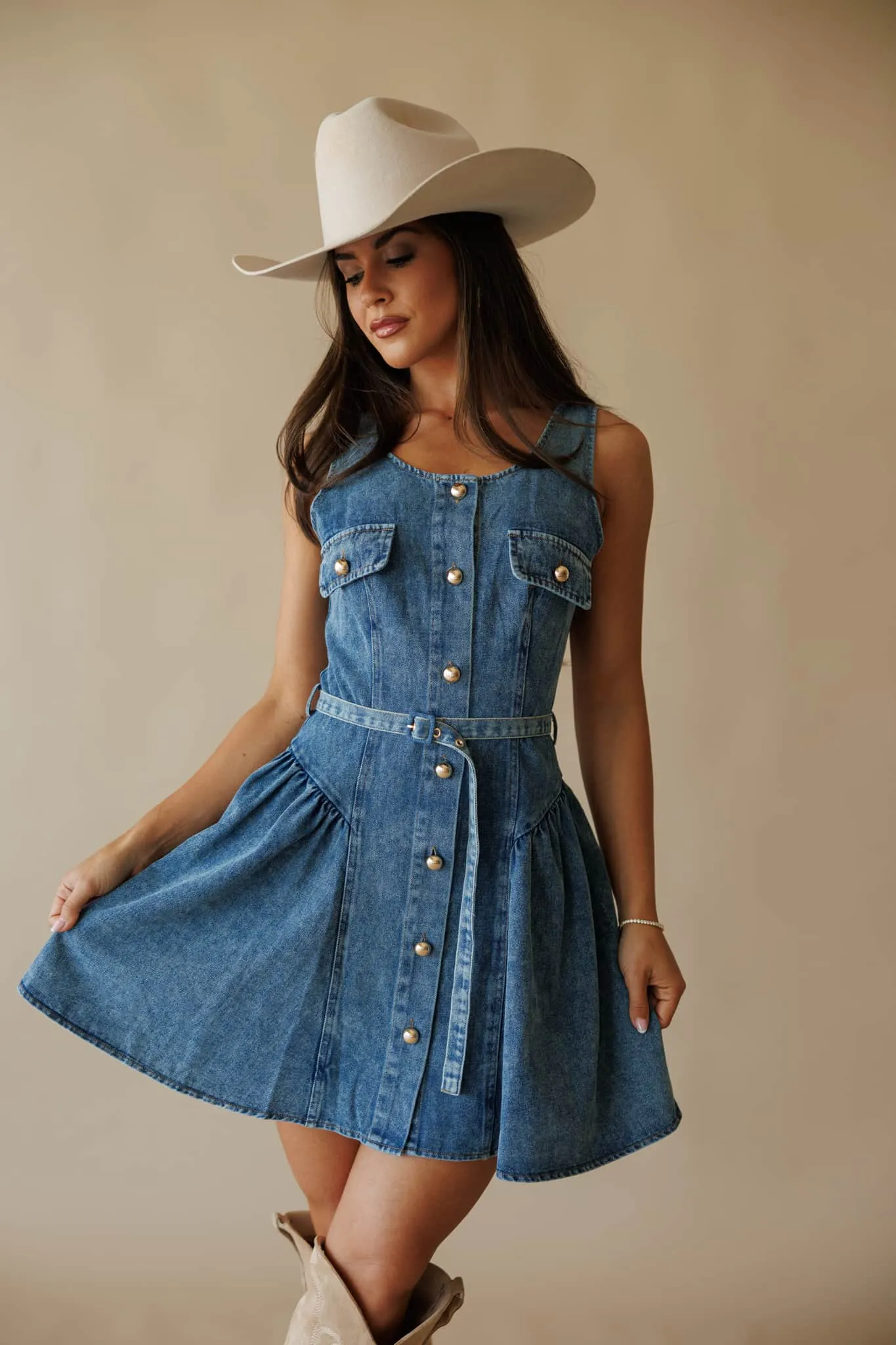 Blue Jean Nights Dress sold by LANE 201 product image thumbnail 5