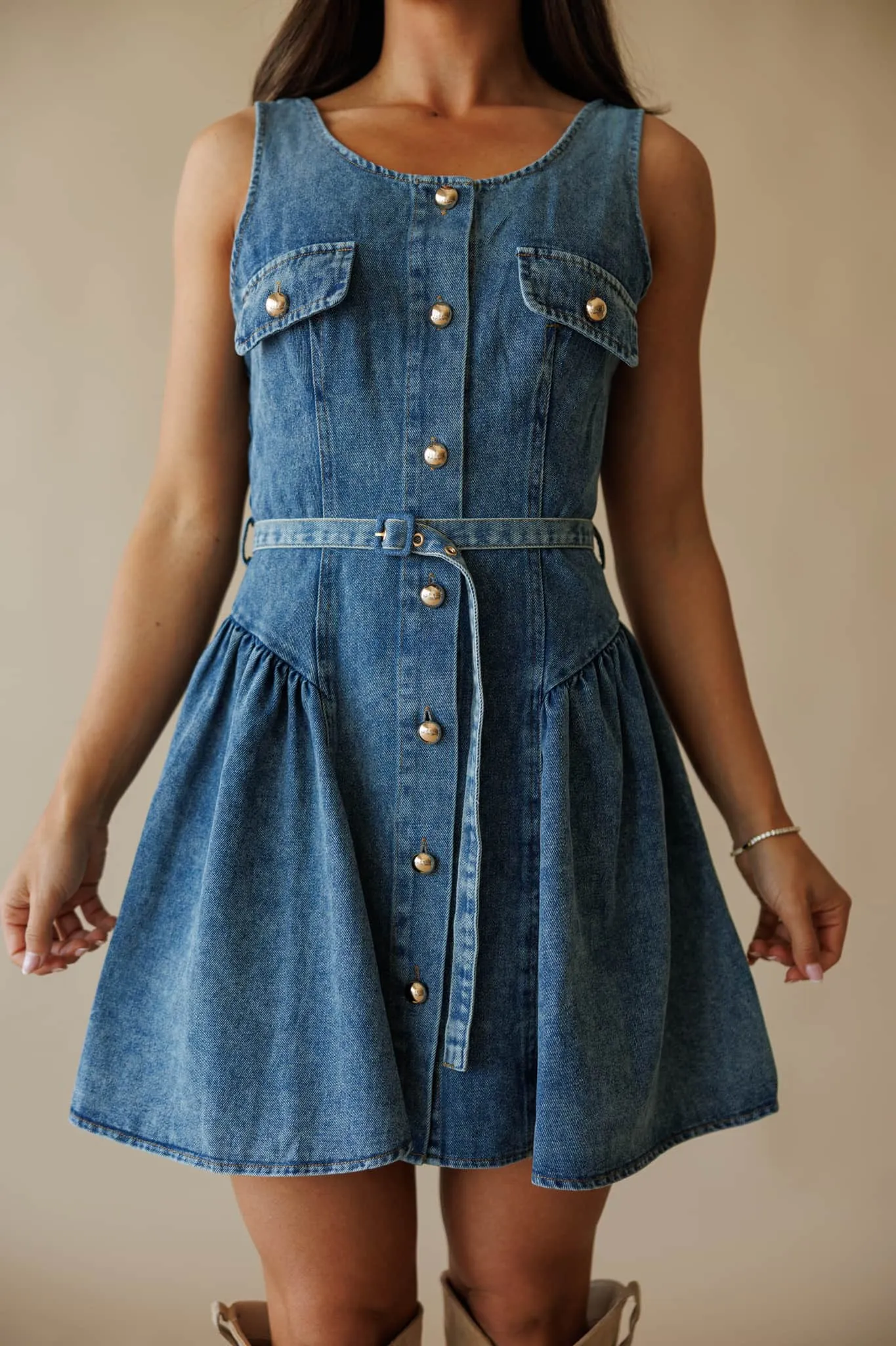 Blue Jean Nights Dress sold by LANE 201 product image thumbnail 2