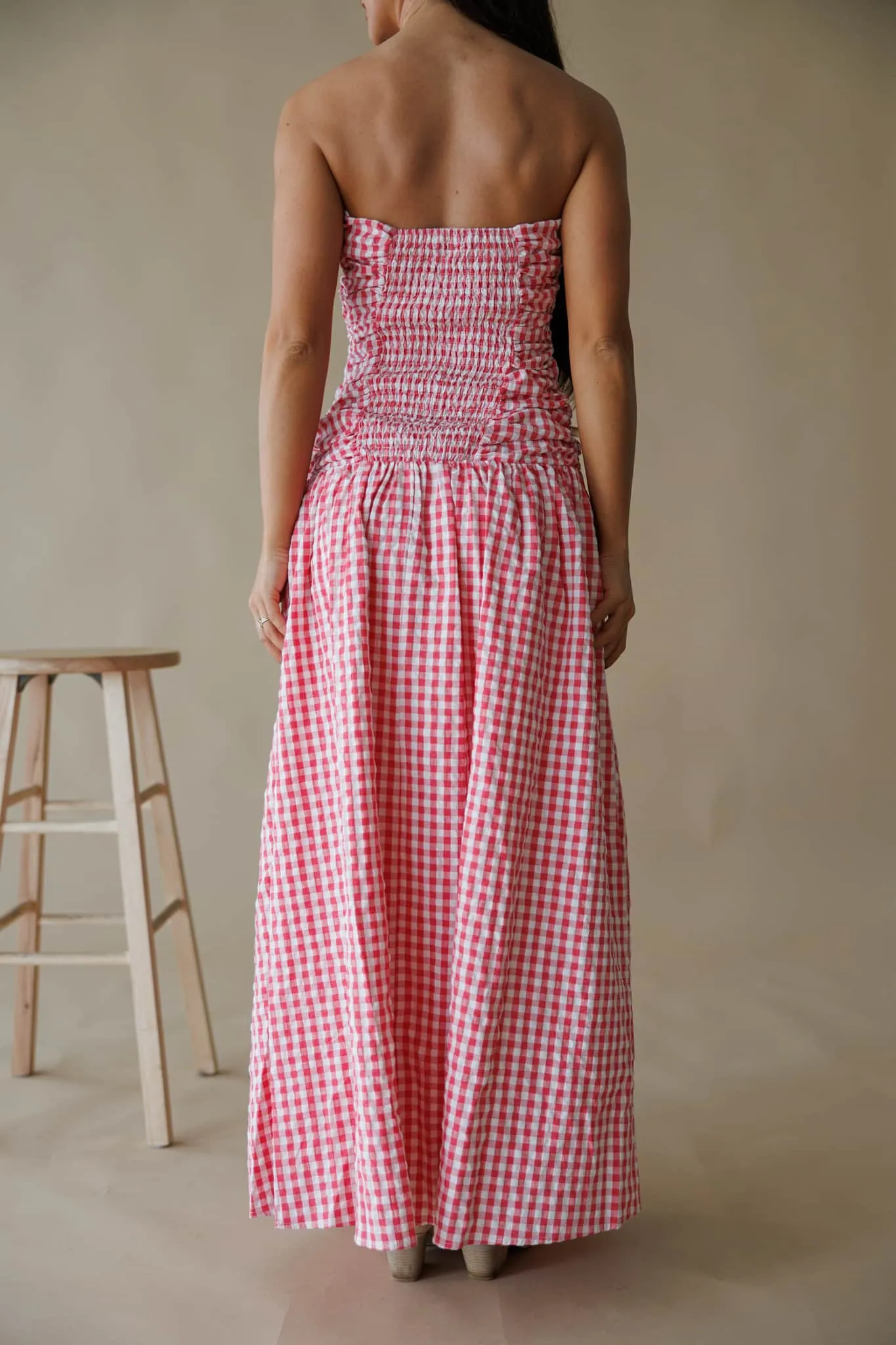 Sweet On You Gingham Dress sold by LANE 201 product image thumbnail 3