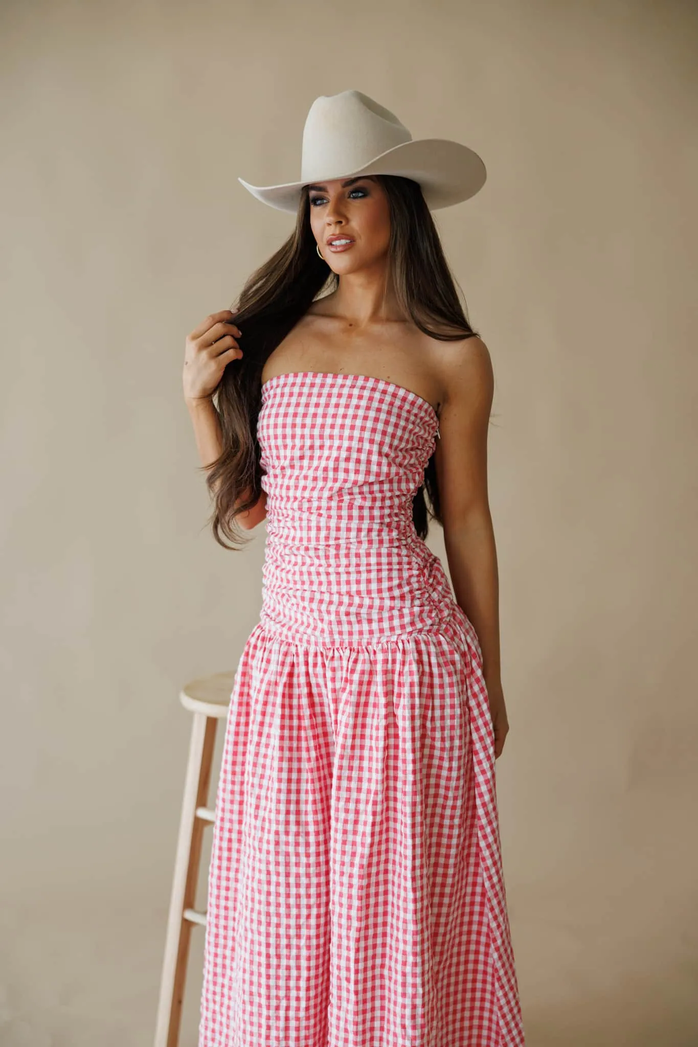 Sweet On You Gingham Dress sold by LANE 201 product image thumbnail 5