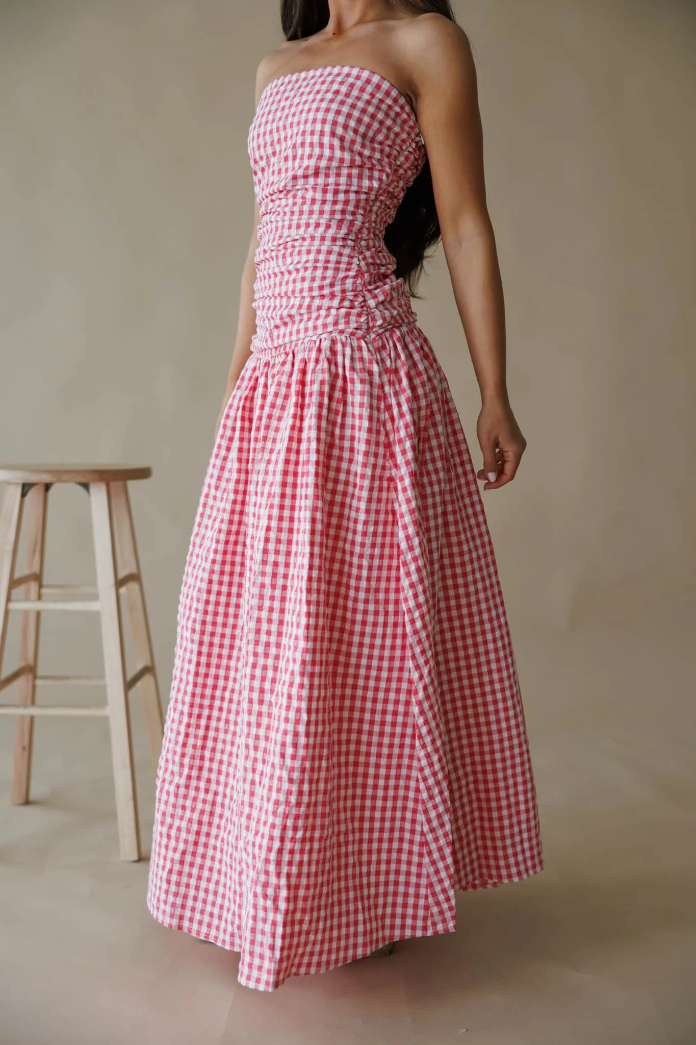 Sweet On You Gingham Dress sold by LANE 201 product image thumbnail 4