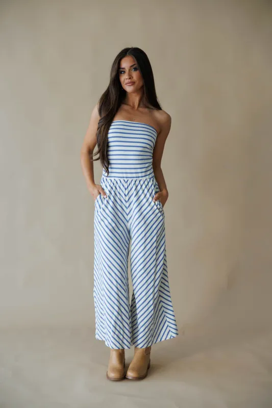 Terri Striped Jumpsuit made by By Together