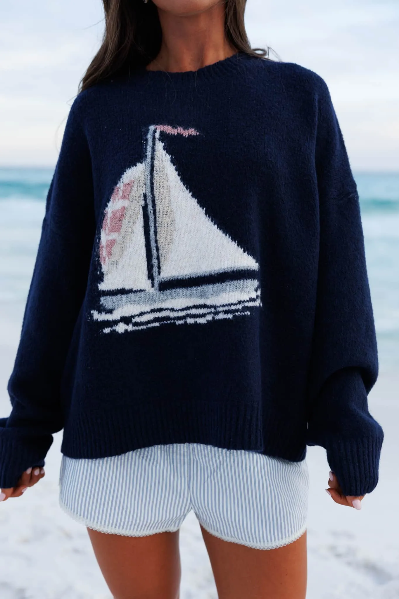 Sailboat Sweater sold by LANE 201 product image thumbnail 2