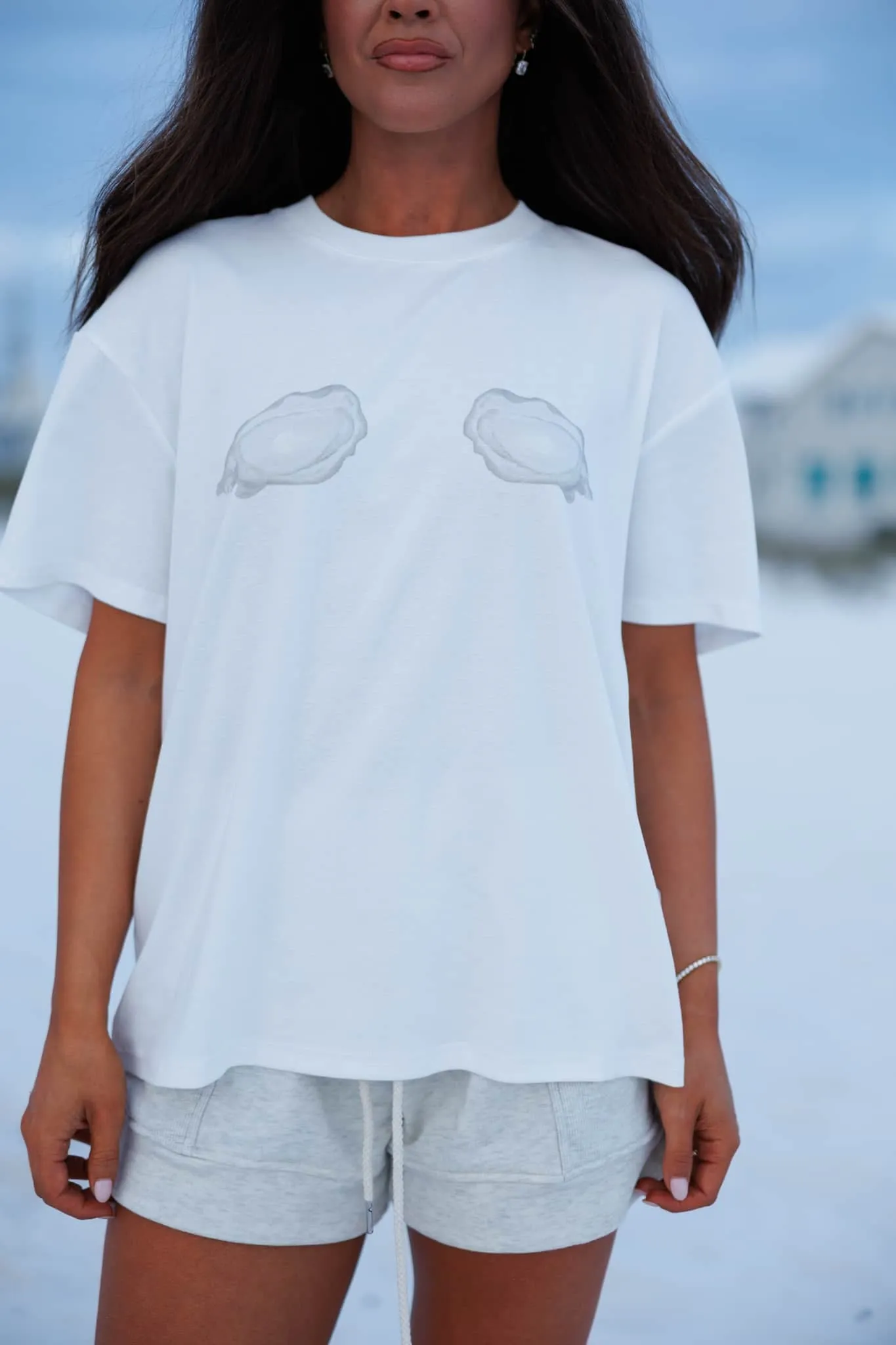 Oyster Print Graphic Tee sold by LANE 201 product image thumbnail 2