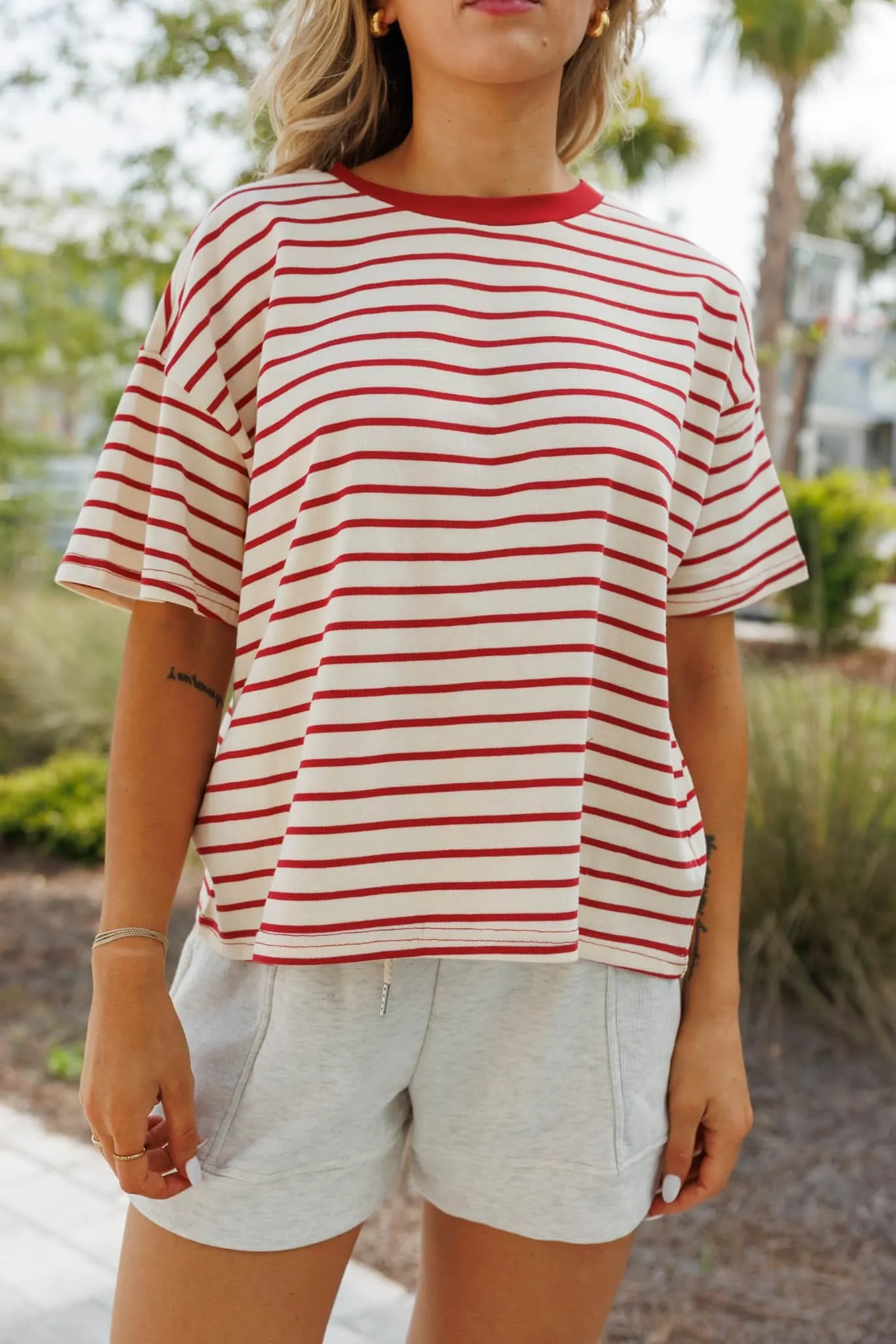 Stripe Society Tee sold by LANE 201 product image thumbnail 2