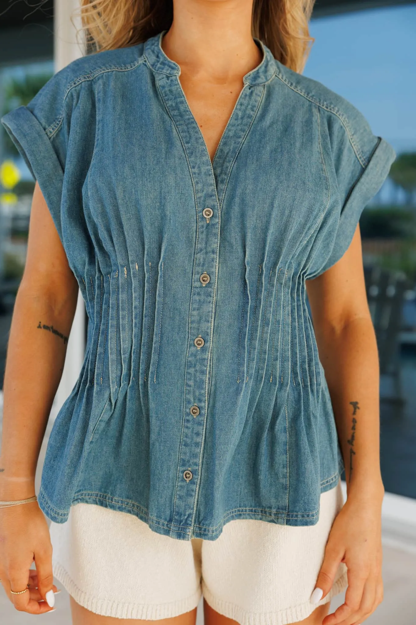 Cape Cod Denim Top sold by LANE 201 product image thumbnail 3