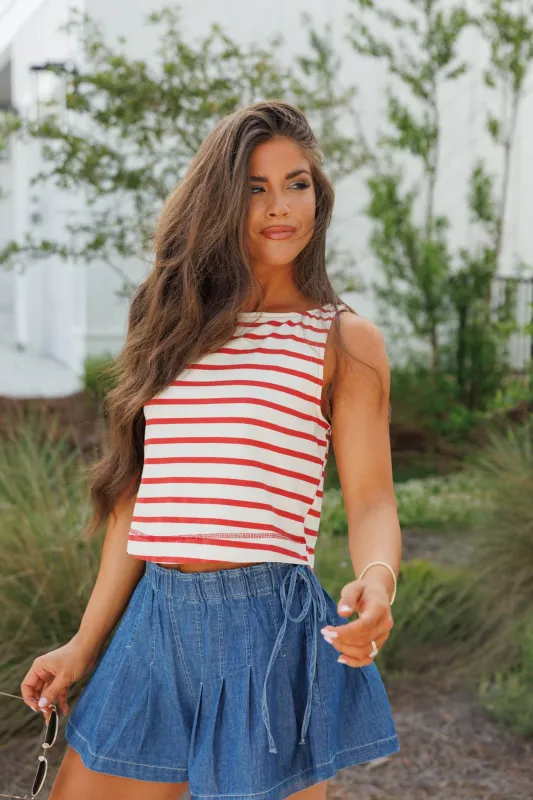 Red Ribbon Tank made by By Together