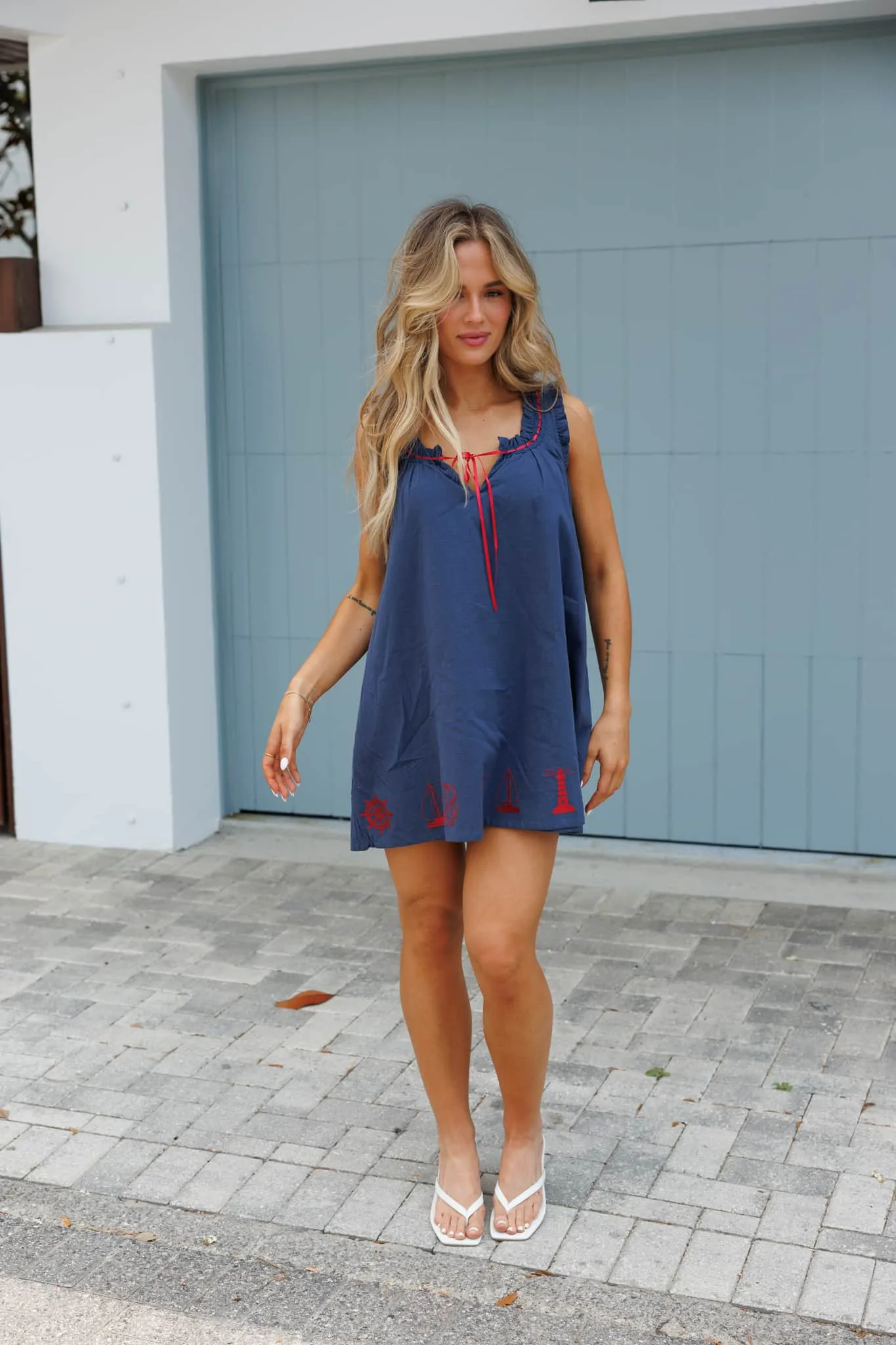 Anchors Away Mini Dress sold by LANE 201