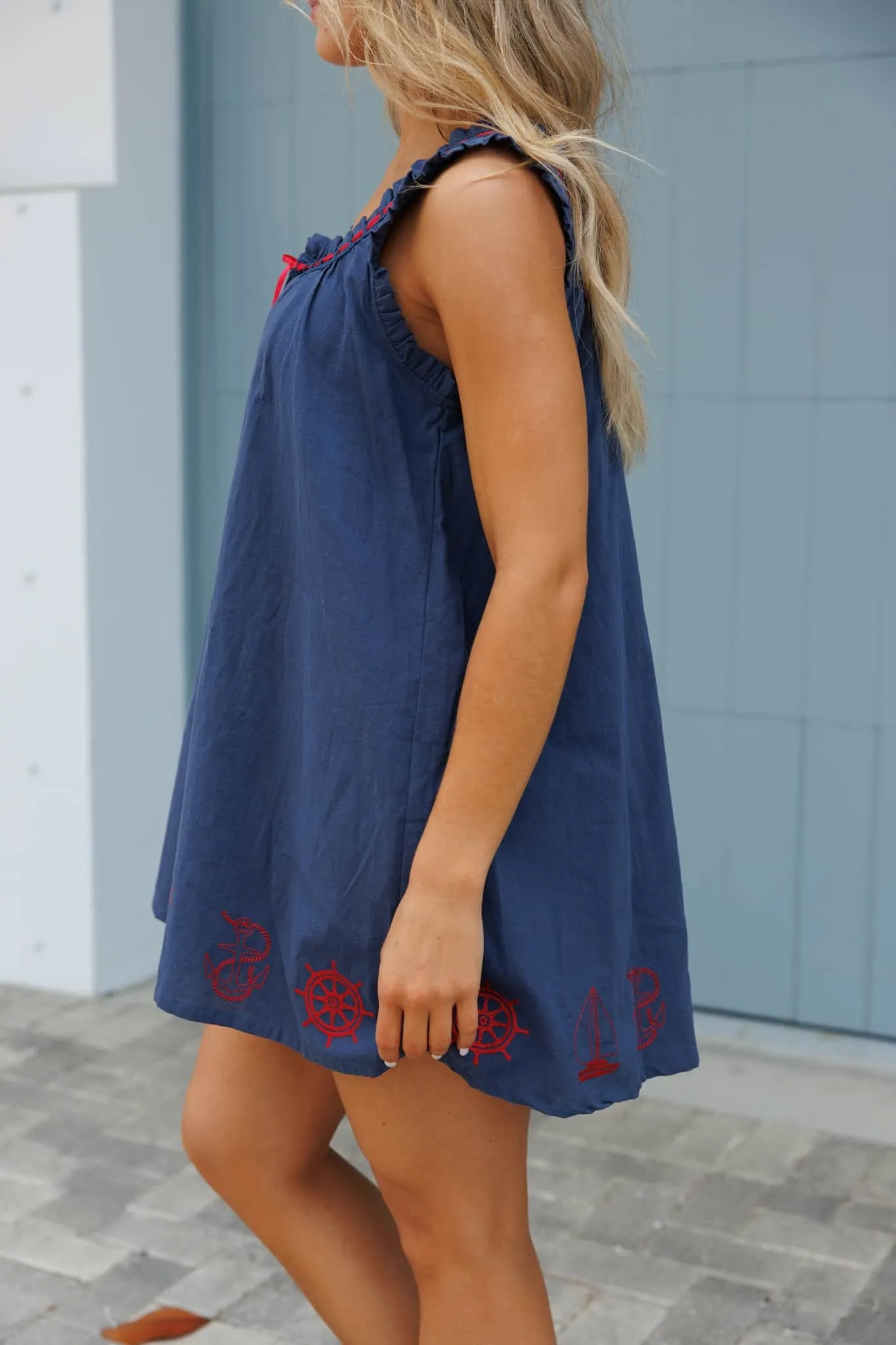 Anchors Away Mini Dress sold by LANE 201 product image thumbnail 4