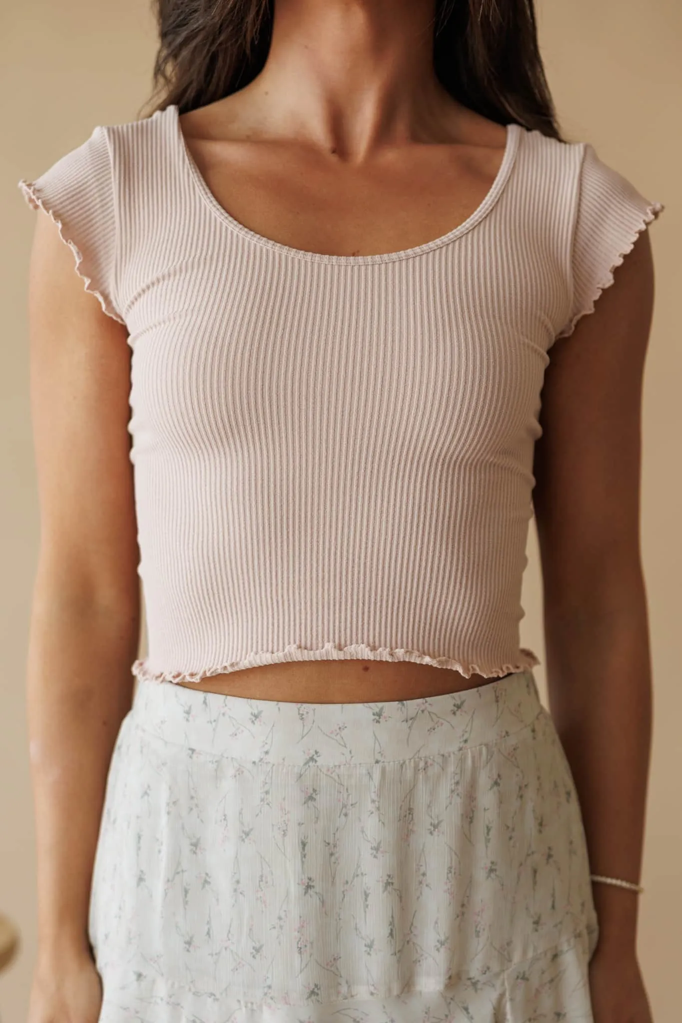 Just A Girl Seamless Tee sold by LANE 201 product image thumbnail 2