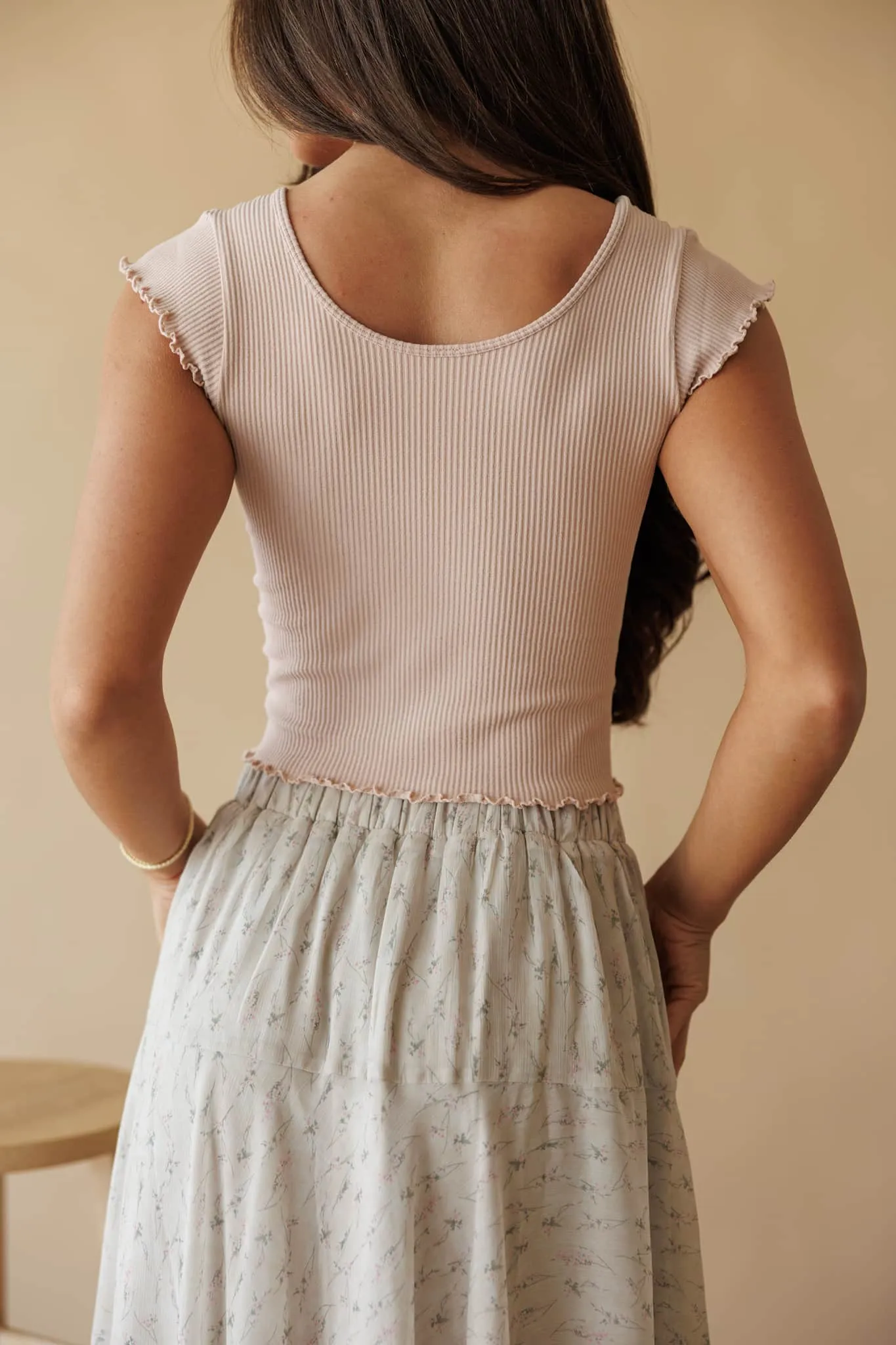 Just A Girl Seamless Tee sold by LANE 201 product image thumbnail 4