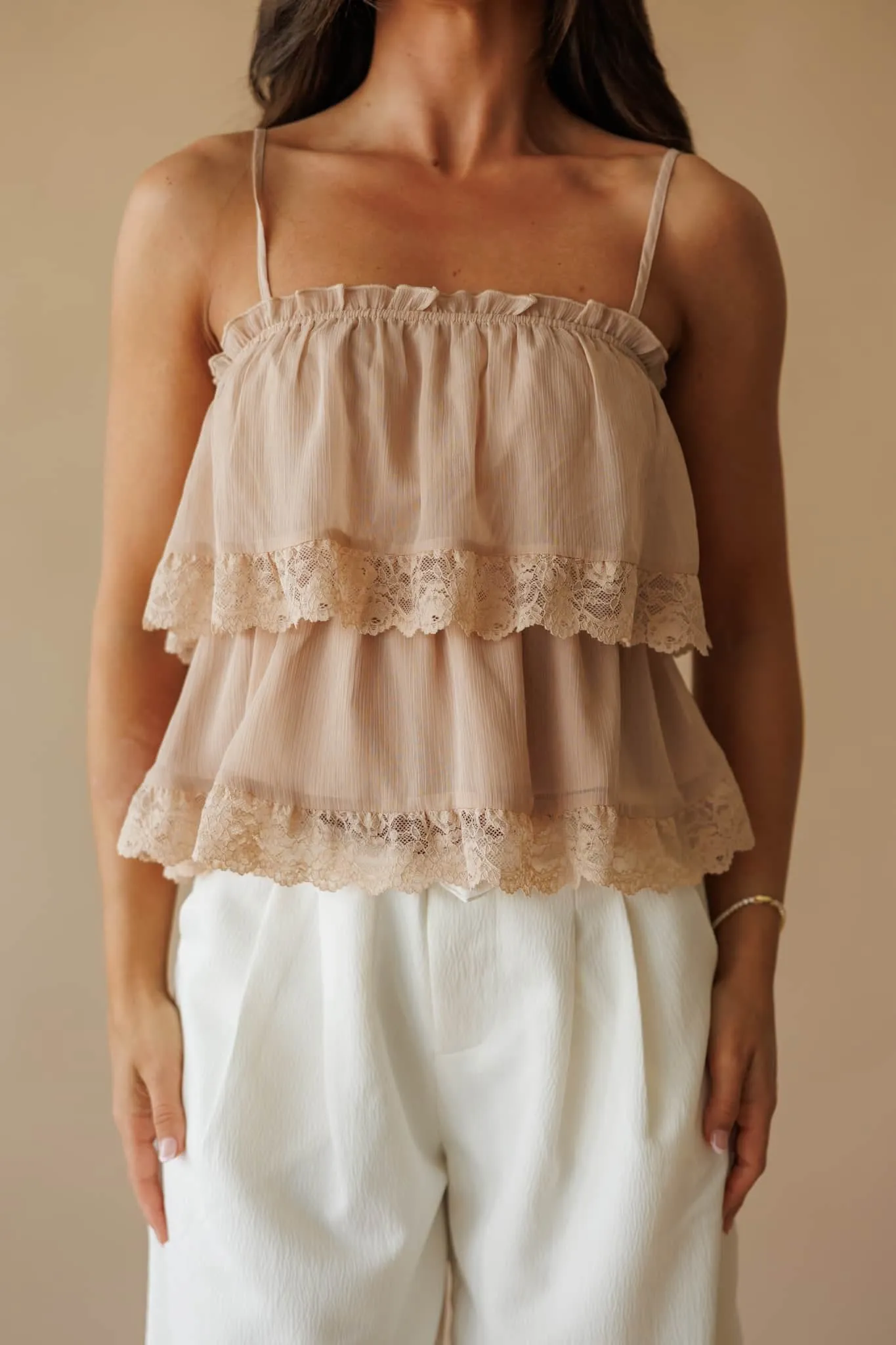 Blushing Romance Lace Top sold by LANE 201 product image thumbnail 2