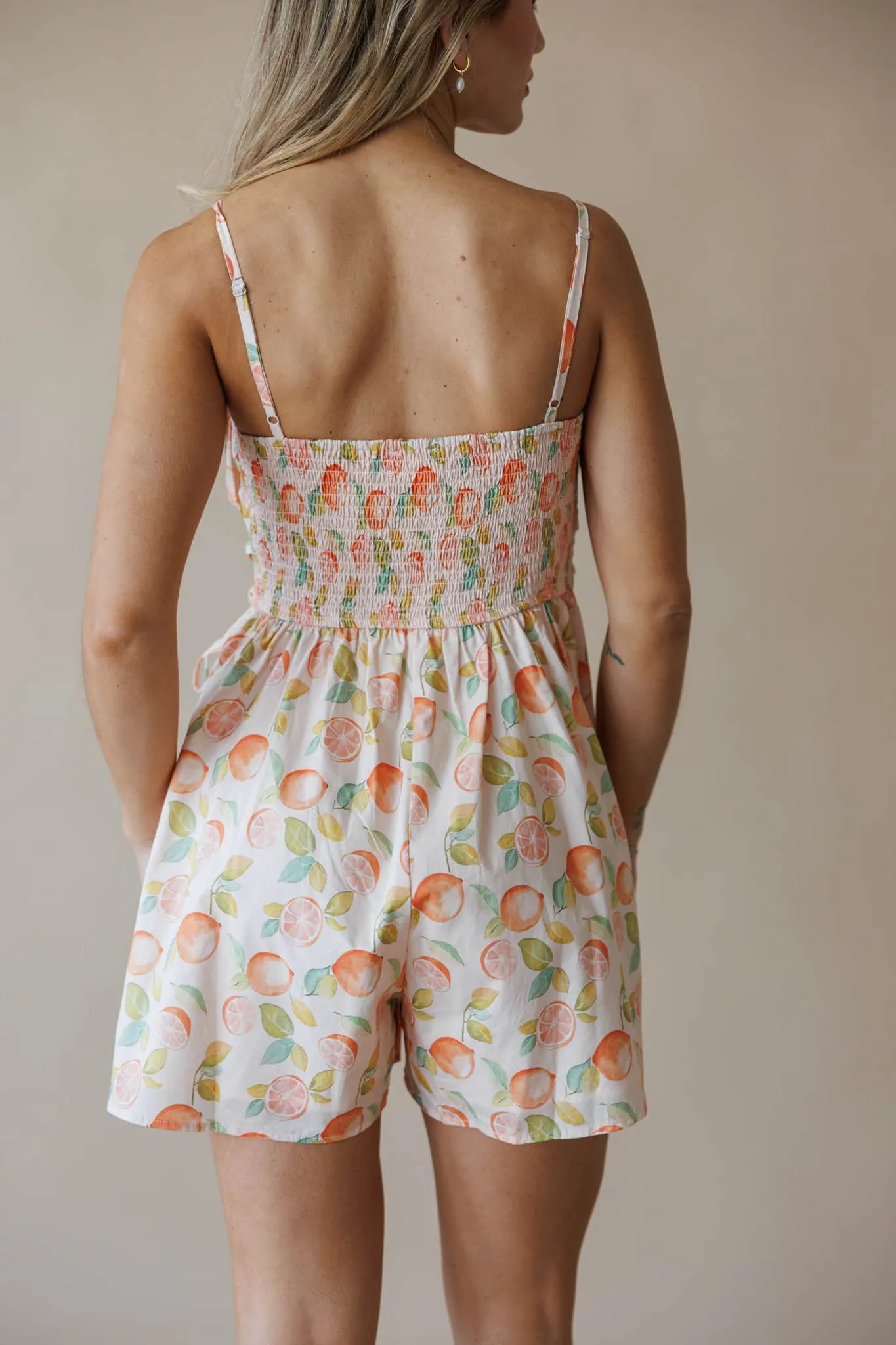 Citrus Spritz Romper sold by LANE 201 product image thumbnail 3