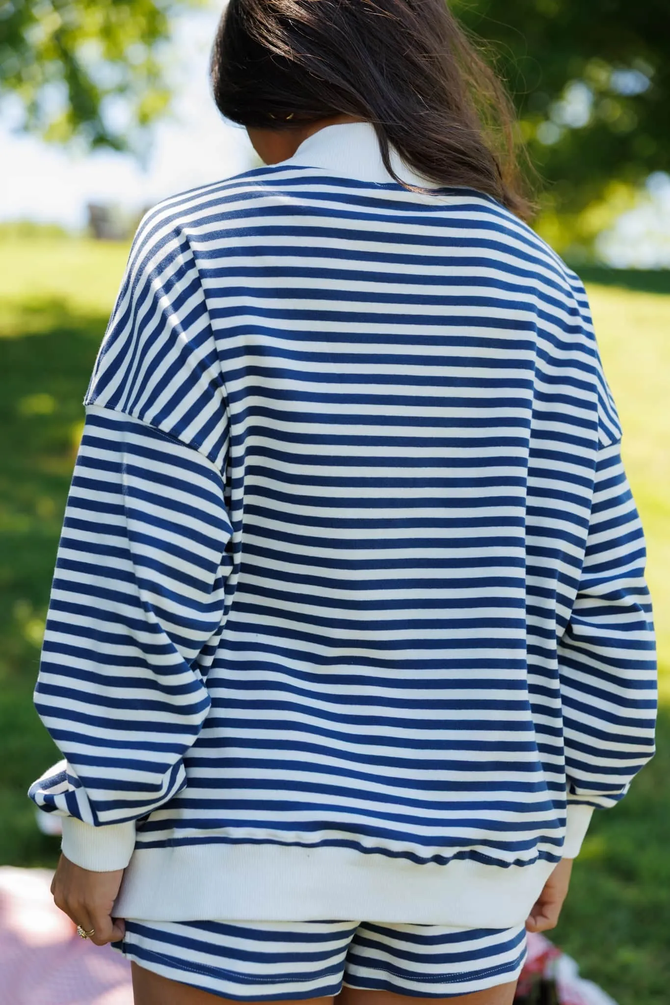 Americana Club Mock Neck Sweatshirt sold by LANE 201 product image thumbnail 3