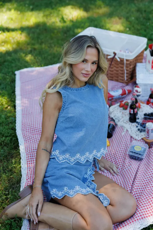 Daisy Jane Denim Top made by In February