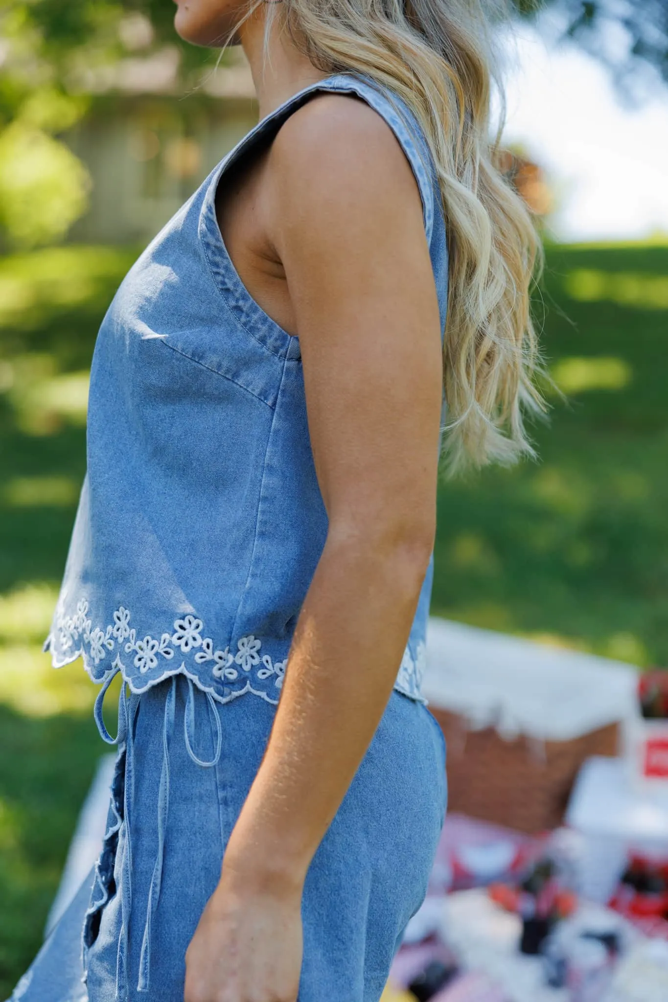 Daisy Jane Denim Top sold by LANE 201 product image thumbnail 3