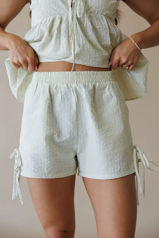 Buttercup Striped Shorts made by Sunday Edition